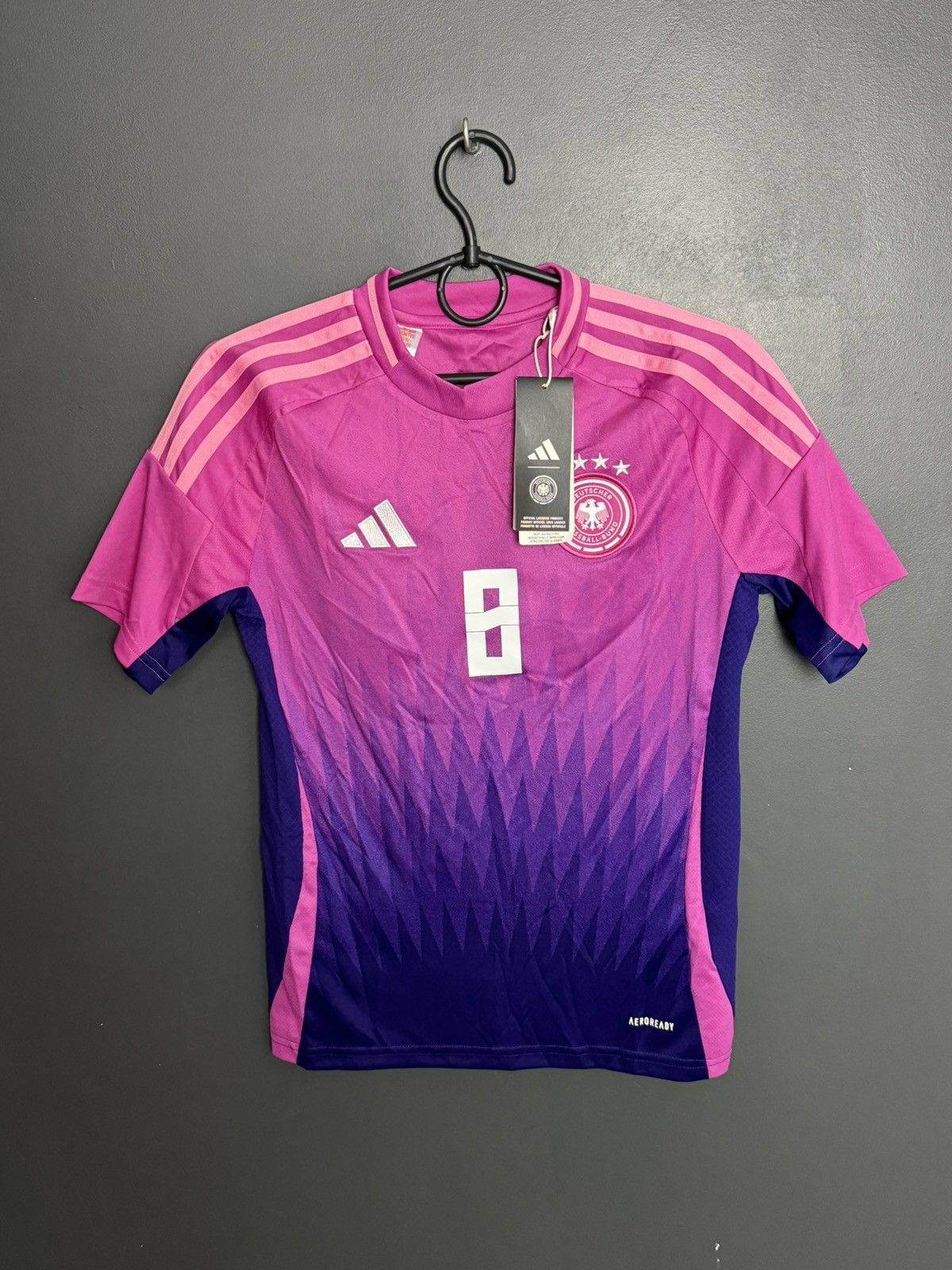 Adidas KIDS New Germany 24/25 Away Kroos Football Jersey T-Shirt Size US XS / EU 42 / 0 - 2 Thumbnail