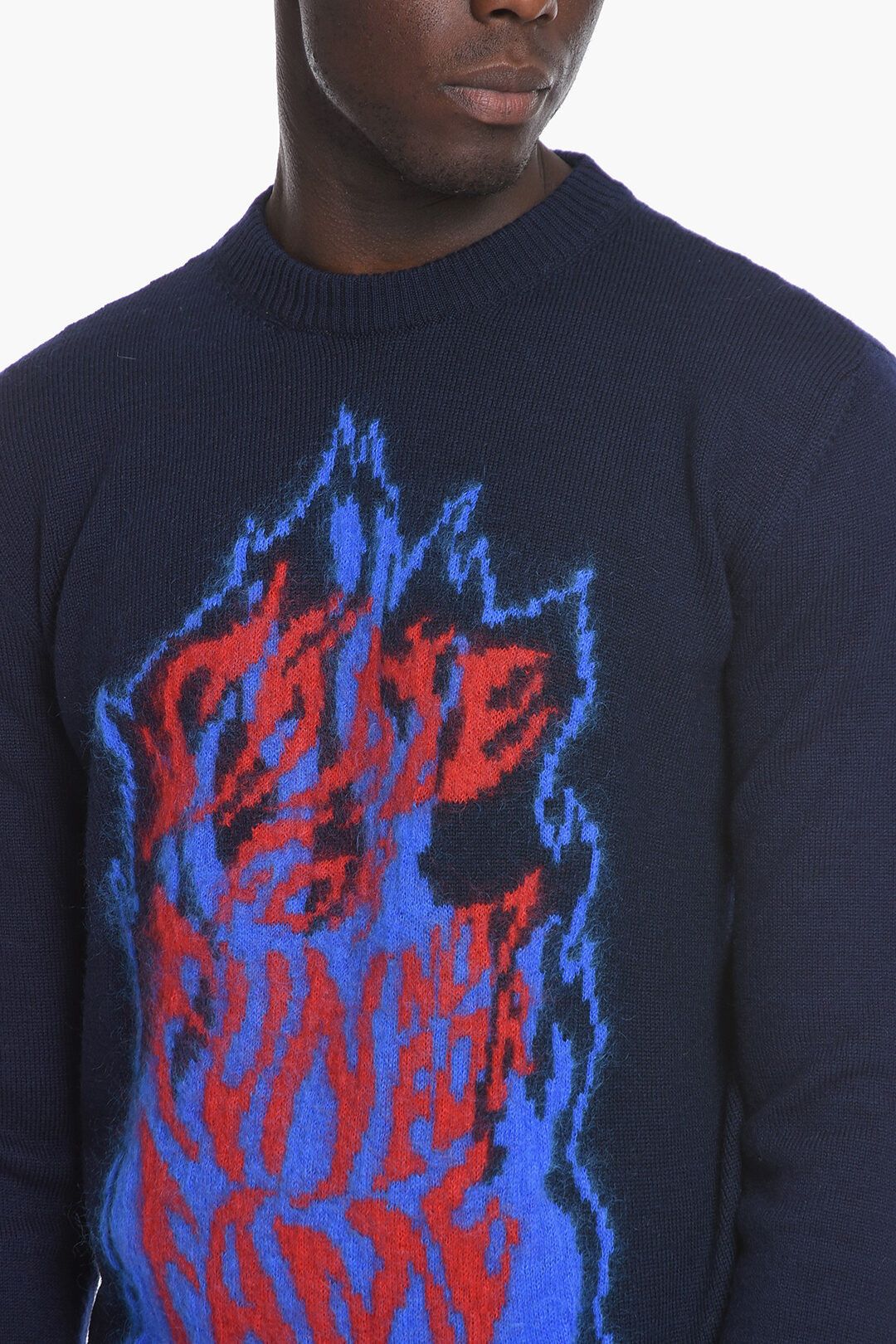 Lanvin o1y0225 Crewneck Sweater in Multicolor Size US L / EU 52-54 / 3 - 3 Thumbnail