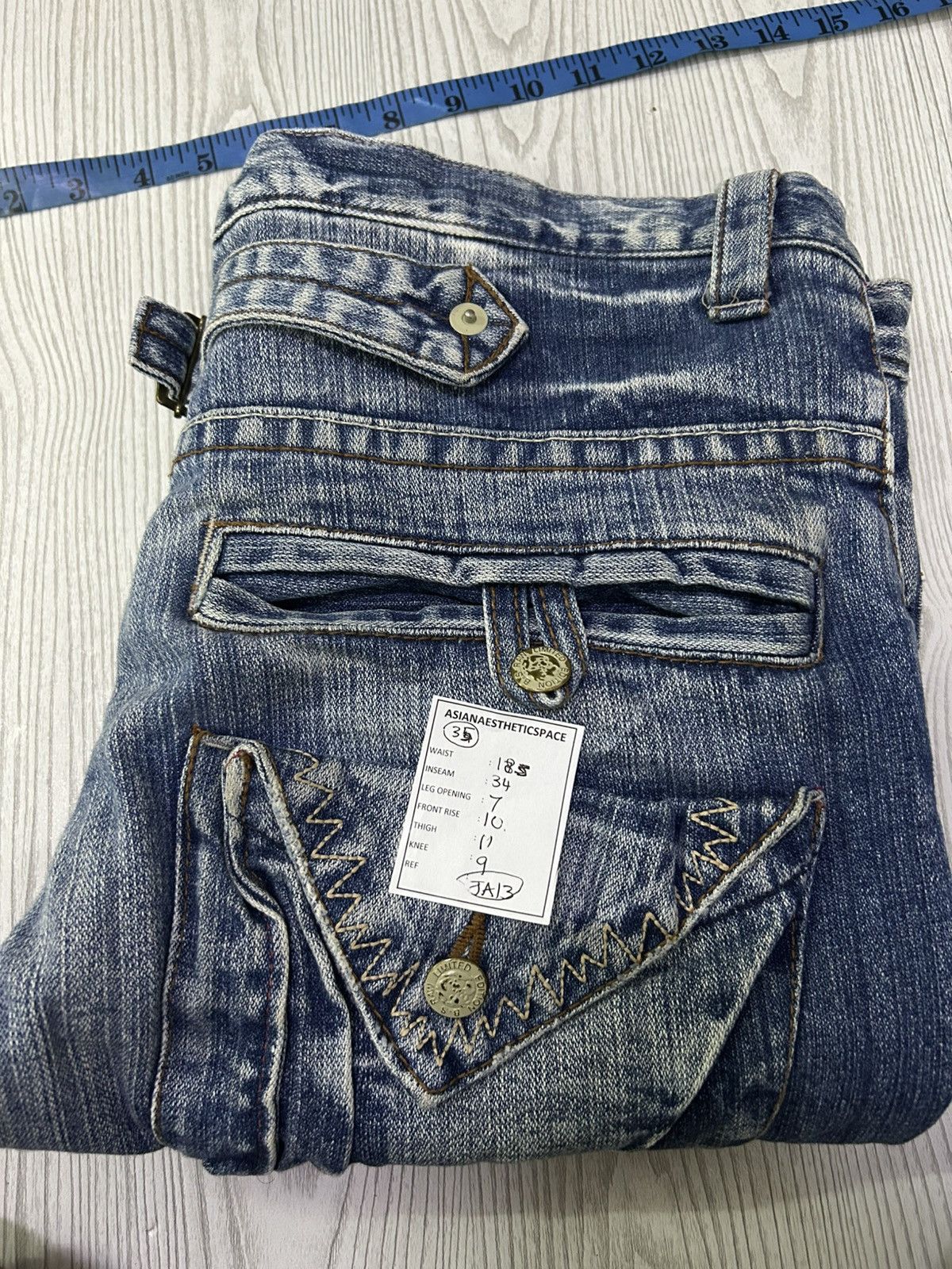 Raw United Edition Japan Washed Buckle Handkerchief Pocket