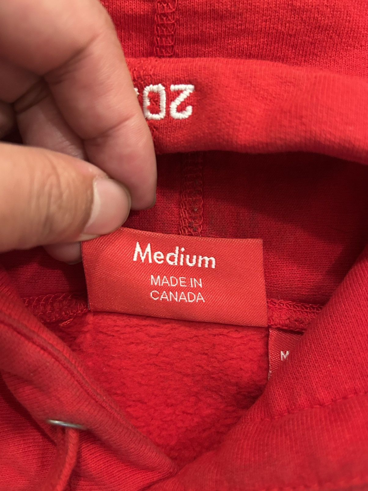 Supreme Authentic Supreme Motion Logo Hooded Sweatshirt Red Medium Size US M / EU 48-50 / 2 - 4 Thumbnail