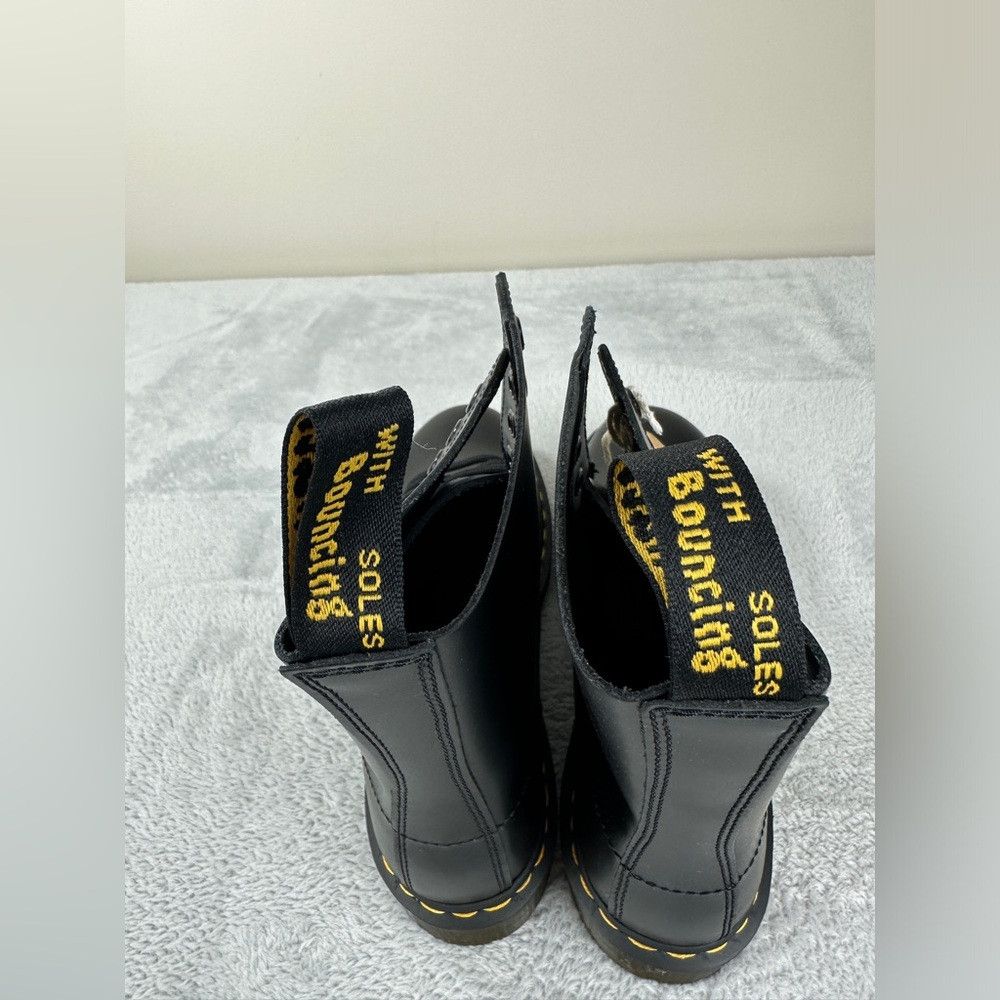 Dr. Martens Dr Martens NWT 1490 Smooth Black Leather Mid Calf Boots 8 U Size US 10 / IT 40 - 9 Thumbnail