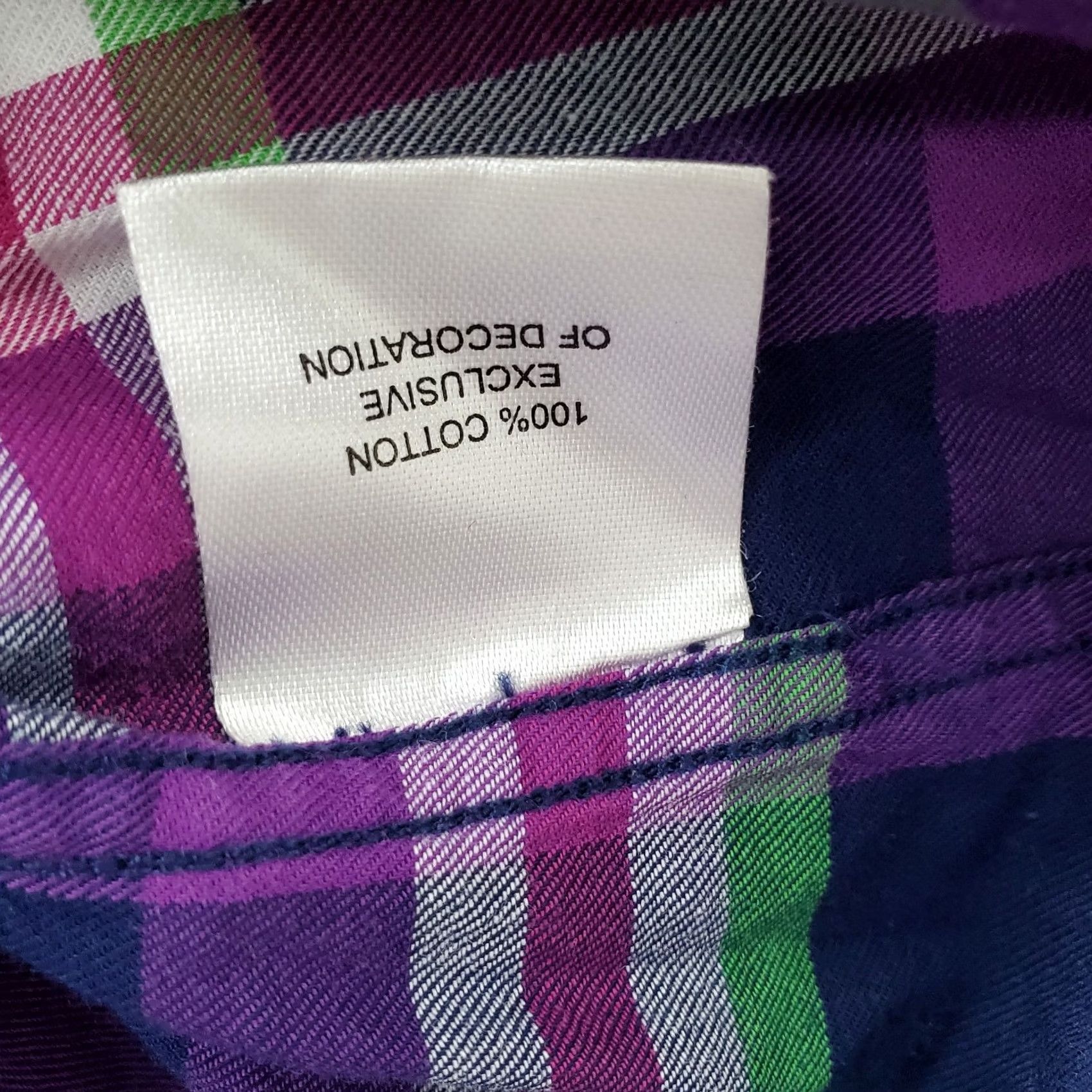Tailorbyrd TAILORBYRD Flannel Shirt Mens L Multi Plaid Single Pocket Collar Button Down EUC Size US L / EU 52-54 / 3 - 6 Thumbnail