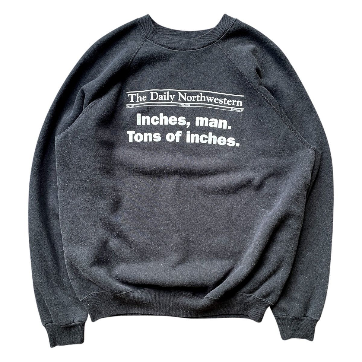 Hanes × Vintage Rare Vintage Hanes The Daily Northwestern 1991/92 Crewneck Size US XL / EU 56 / 4 - 1 Thumbnail