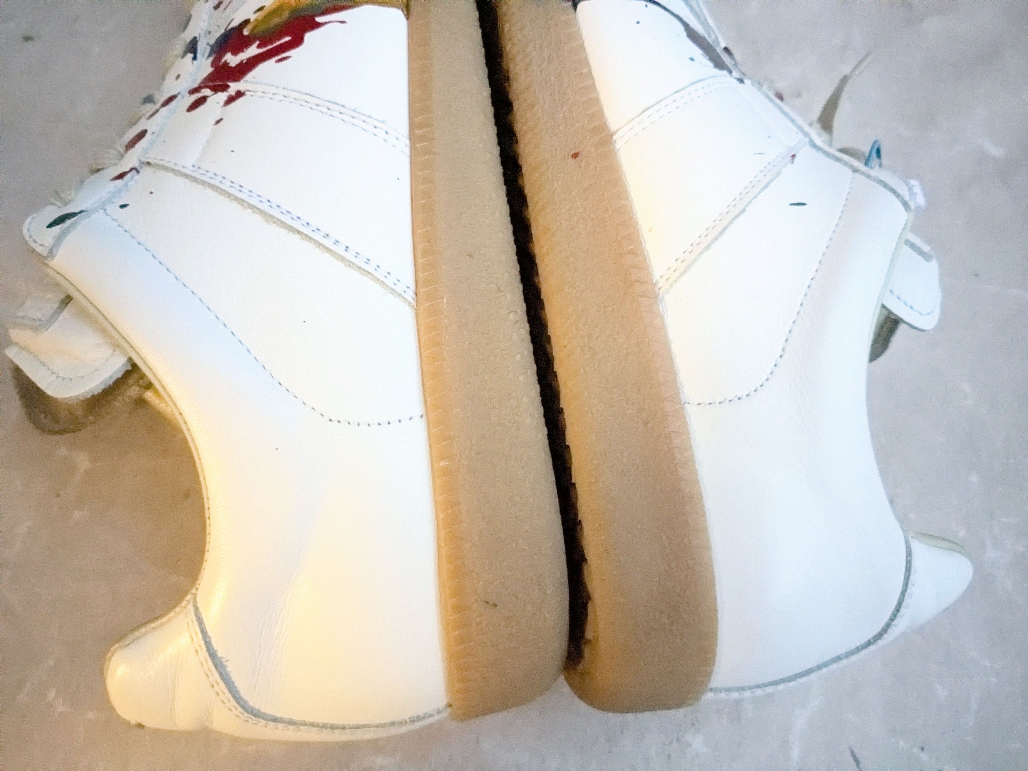 Maison Margiela Maison Margiela GAT Replica Paint Splatter 10 43 White Low Size US 10 / EU 43 - 13 Thumbnail