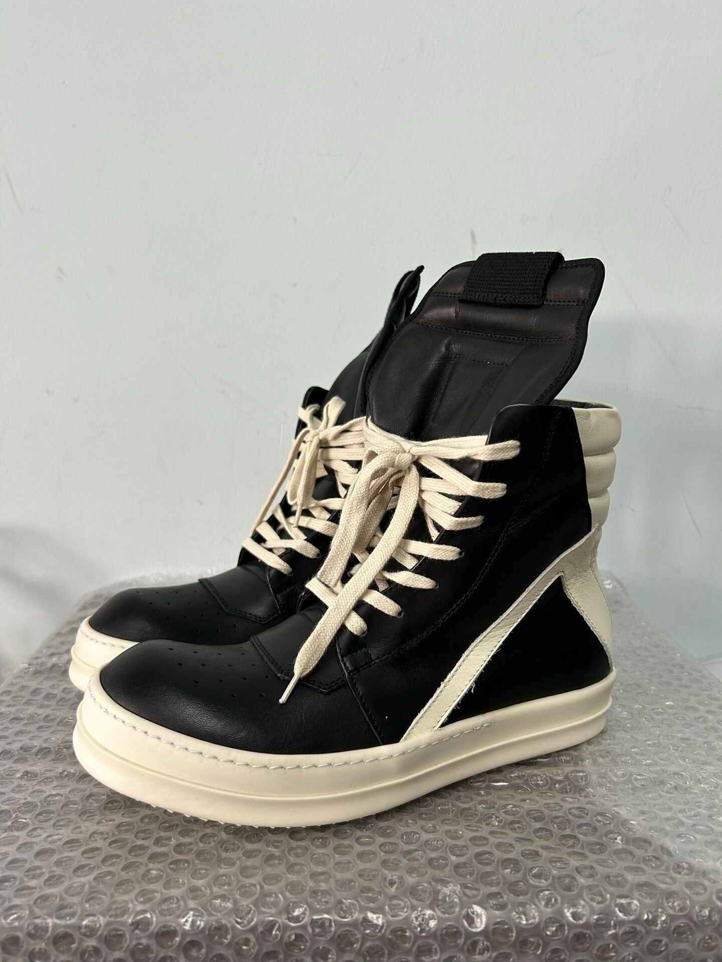 Rick Owens brand new rick owens black high-top shoes Size US 8 / EU 41 - 1 Thumbnail
