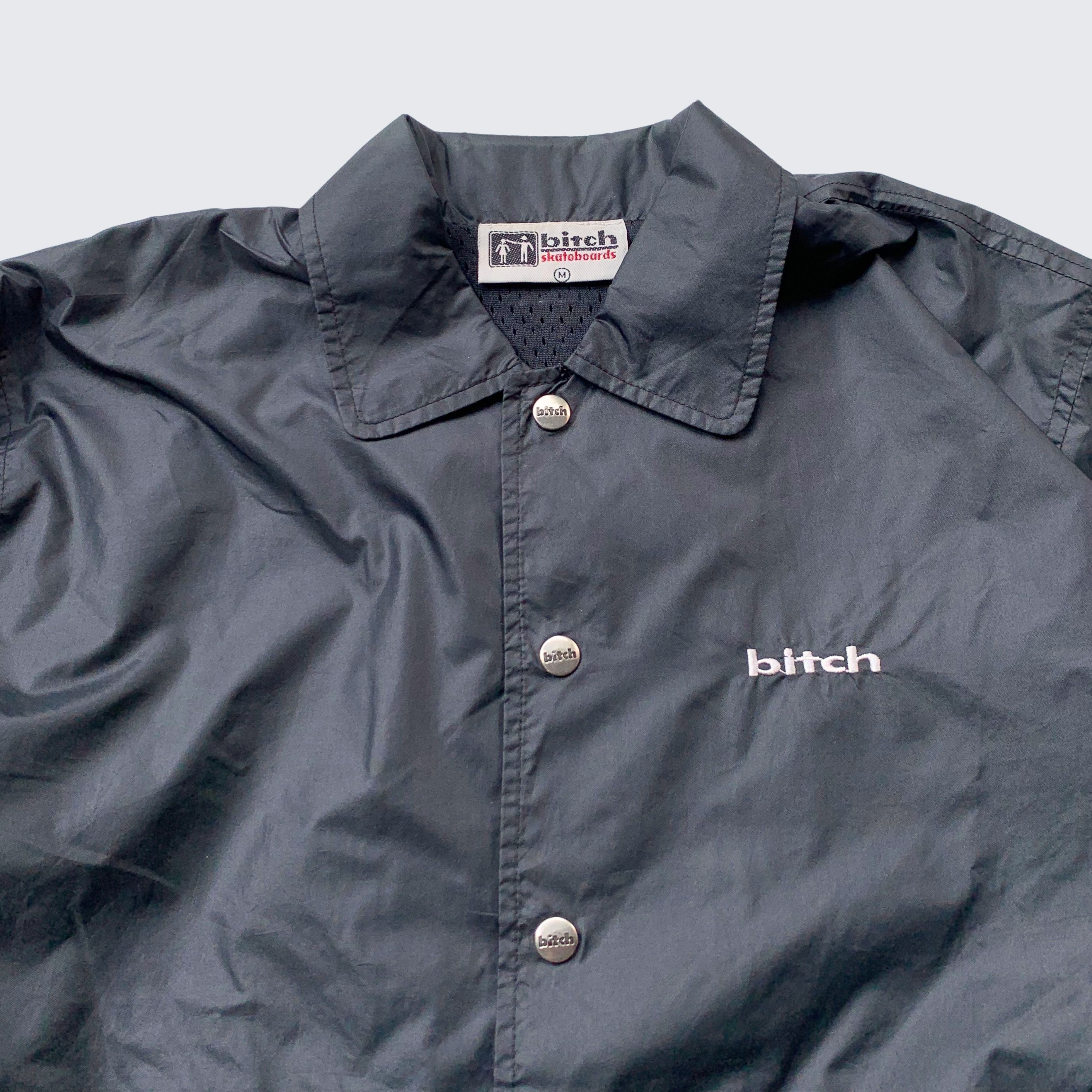 Girl Skateboards Vintage 1990s Bitch Skateboards Windbreaker Jacket Size US M / EU 48-50 / 2 - 2 Thumbnail