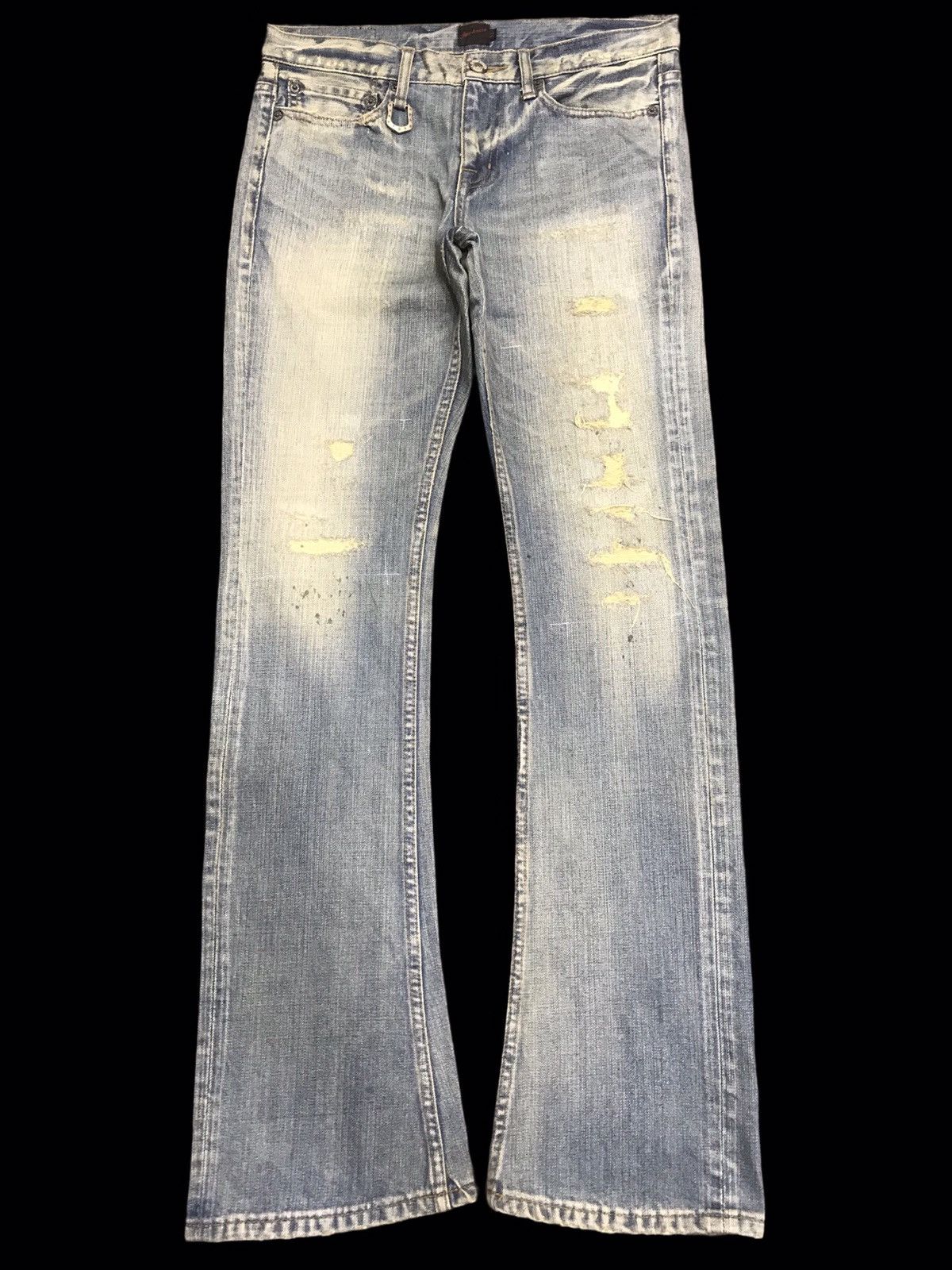 Japanese Brand 💥FLARE💥JackRose Japan Sick Distressed Patchwork Denim F137 Size US 32 / EU 48 - 1 Thumbnail