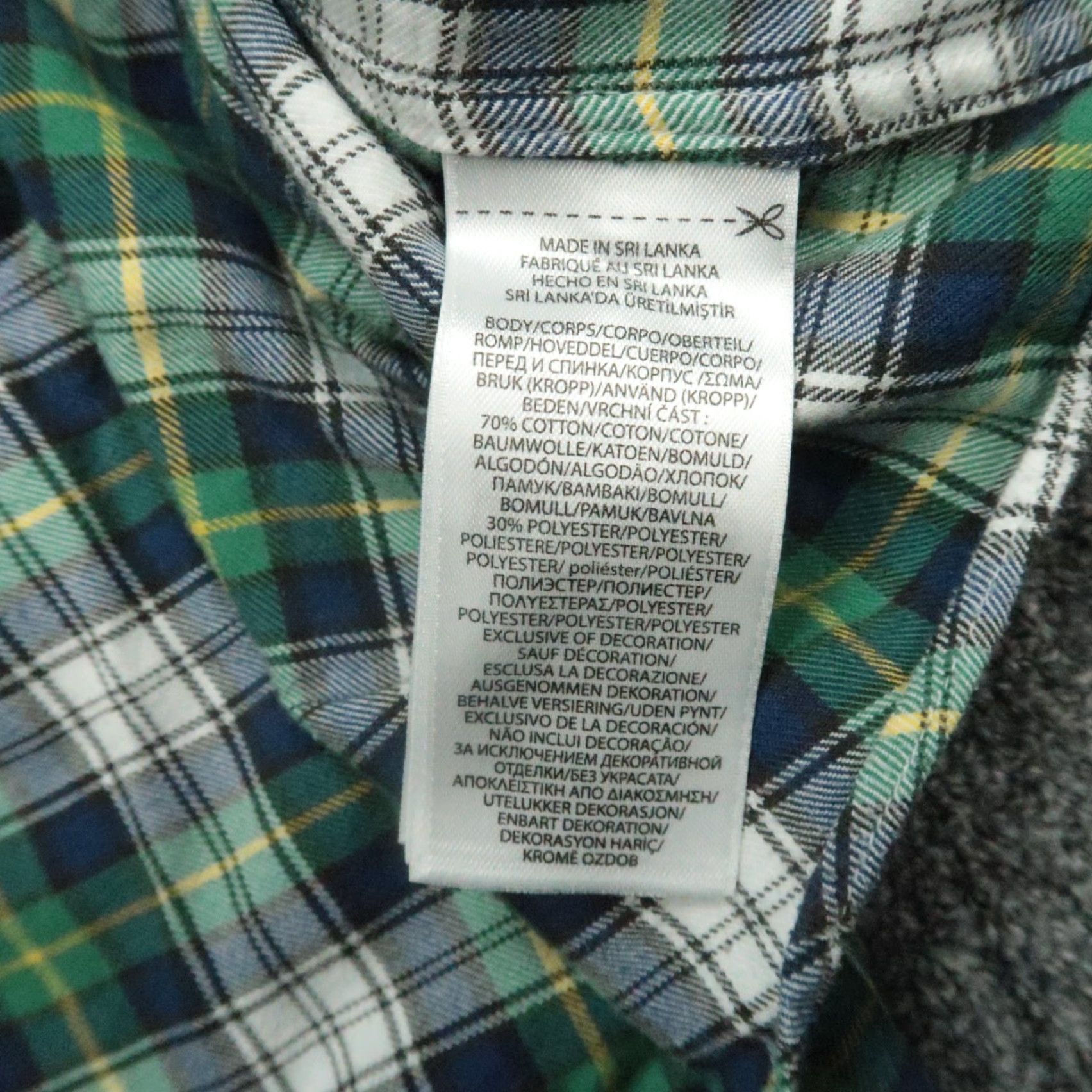 Ralph Lauren Ralph Lauren Shirt Mens Large Green Plaid Classic Fit Flannel Button-Up Size US L / EU 52-54 / 3 - 6 Thumbnail