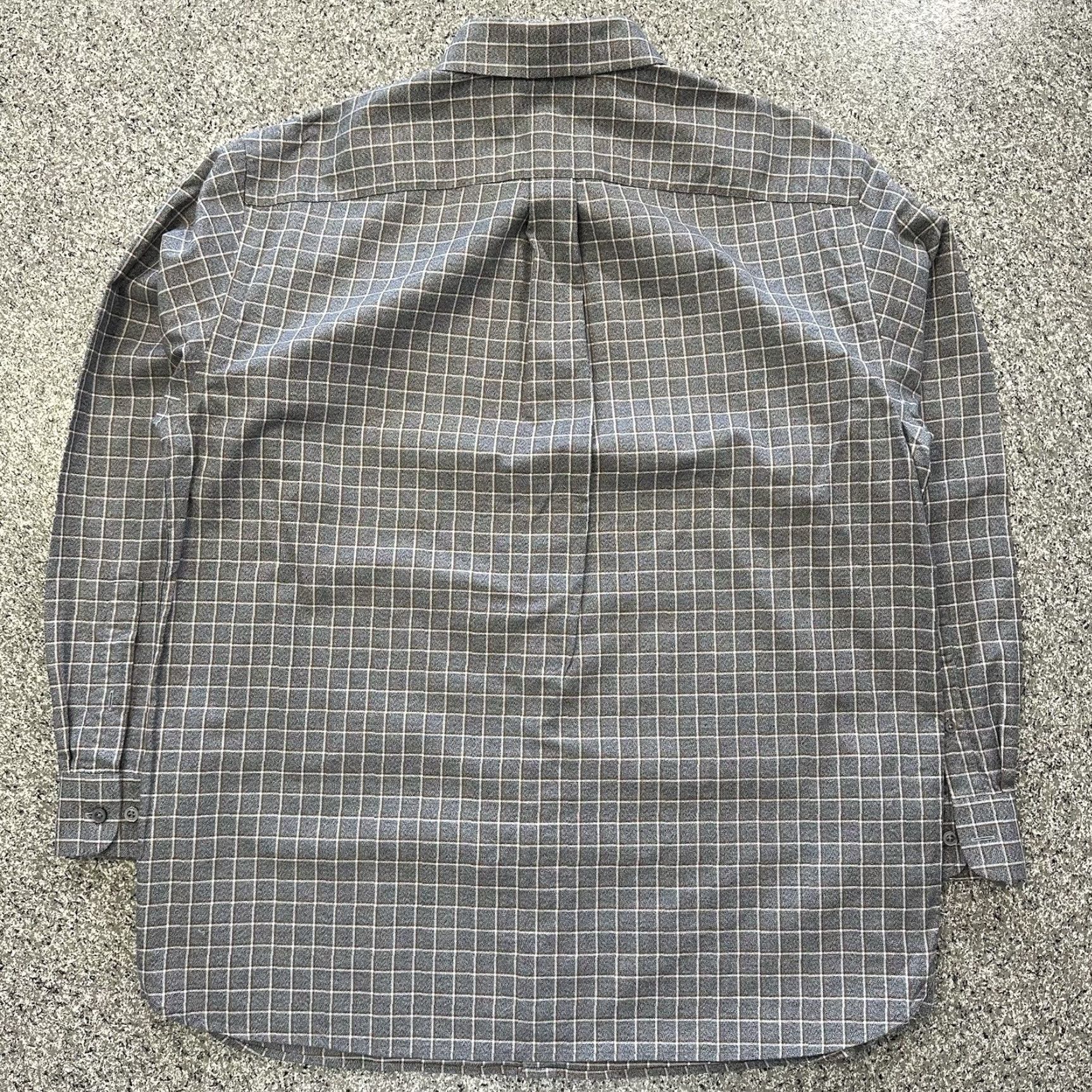 Cremieux Daniel Cremieux Button-Down Shirt Mens L Signature Collection LS Cotton Grey Plaid Vintage Size US L / EU 52-54 / 3 - 7 Thumbnail