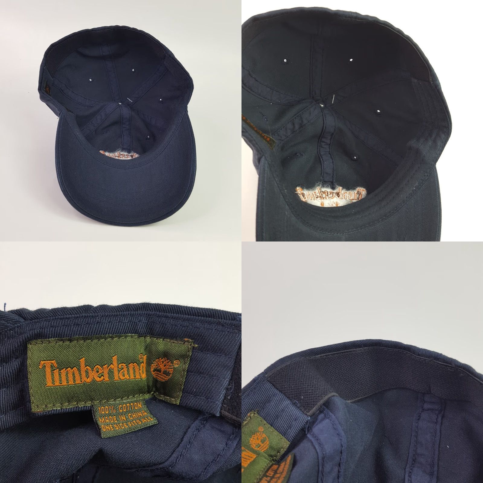 Timberland VINTAGE Timberland Hat Baseball Cap Fitted Navy Blue Y2K Outdoor Stretch Size Medium Adult Mens Size ONE SIZE - 8 Thumbnail