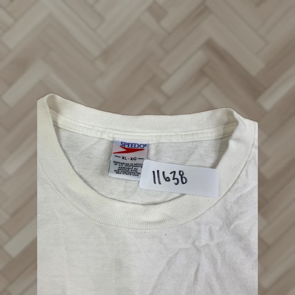 Speedo VINTAGE Speedo Shirt Mens XL White 90s Graphic Tee Short Sleeve Crew Neck Logo Mens 90s Speedo Shirt White XL Size US XL / EU 56 / 4 - 1 Thumbnail
