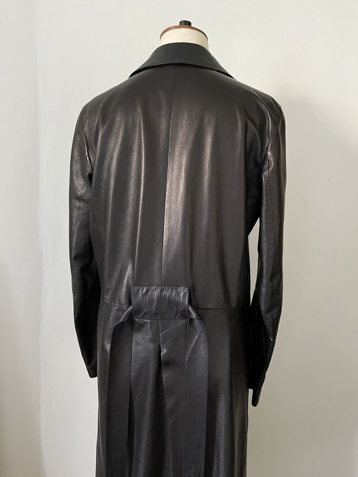 Gucci Rare Vintage Leather Trench Coat Size S / US 4 / IT 40 - 10 Thumbnail