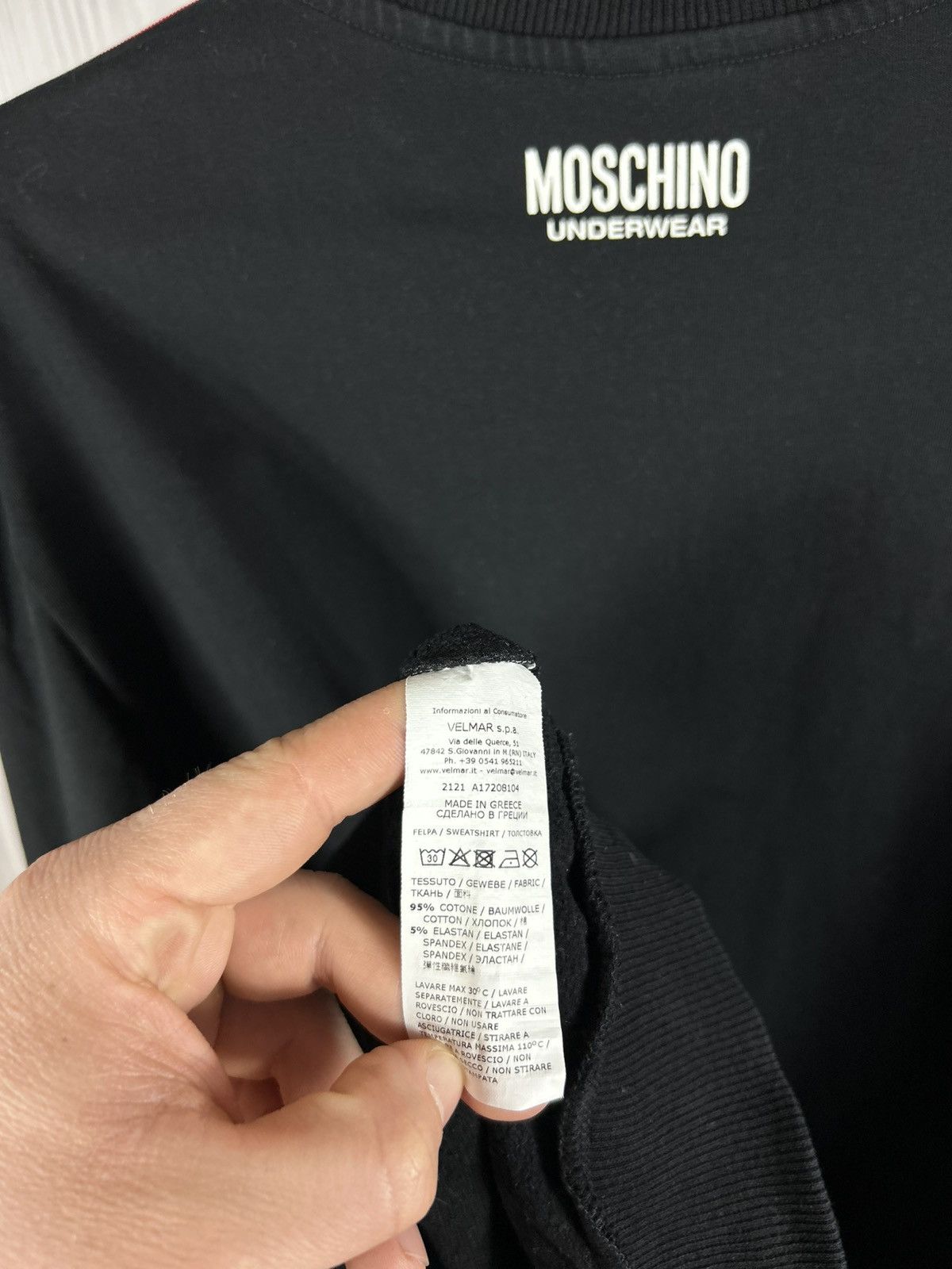 Moschino Moschino 1/3 Half Zip Sweatshirt Size L Black Underwear Size US L / EU 52-54 / 3 - 13 Thumbnail