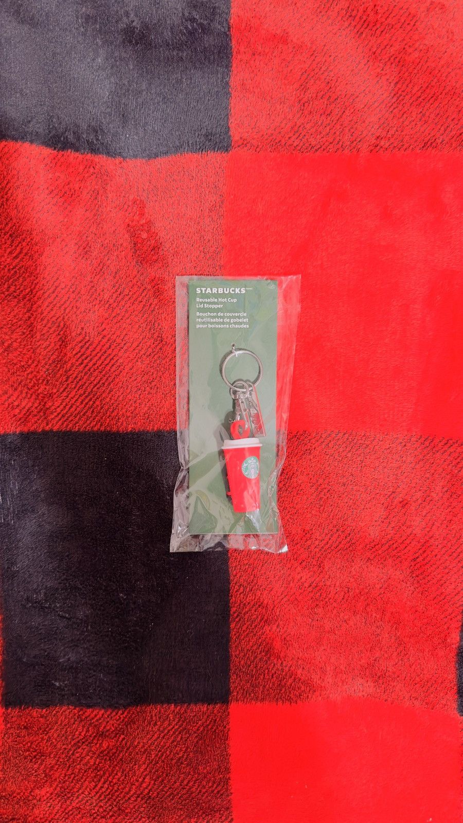 Other Starbucks Reusable Hot Cup Lid Stopper Red Cup Keychain Size ONE SIZE - 1 Thumbnail
