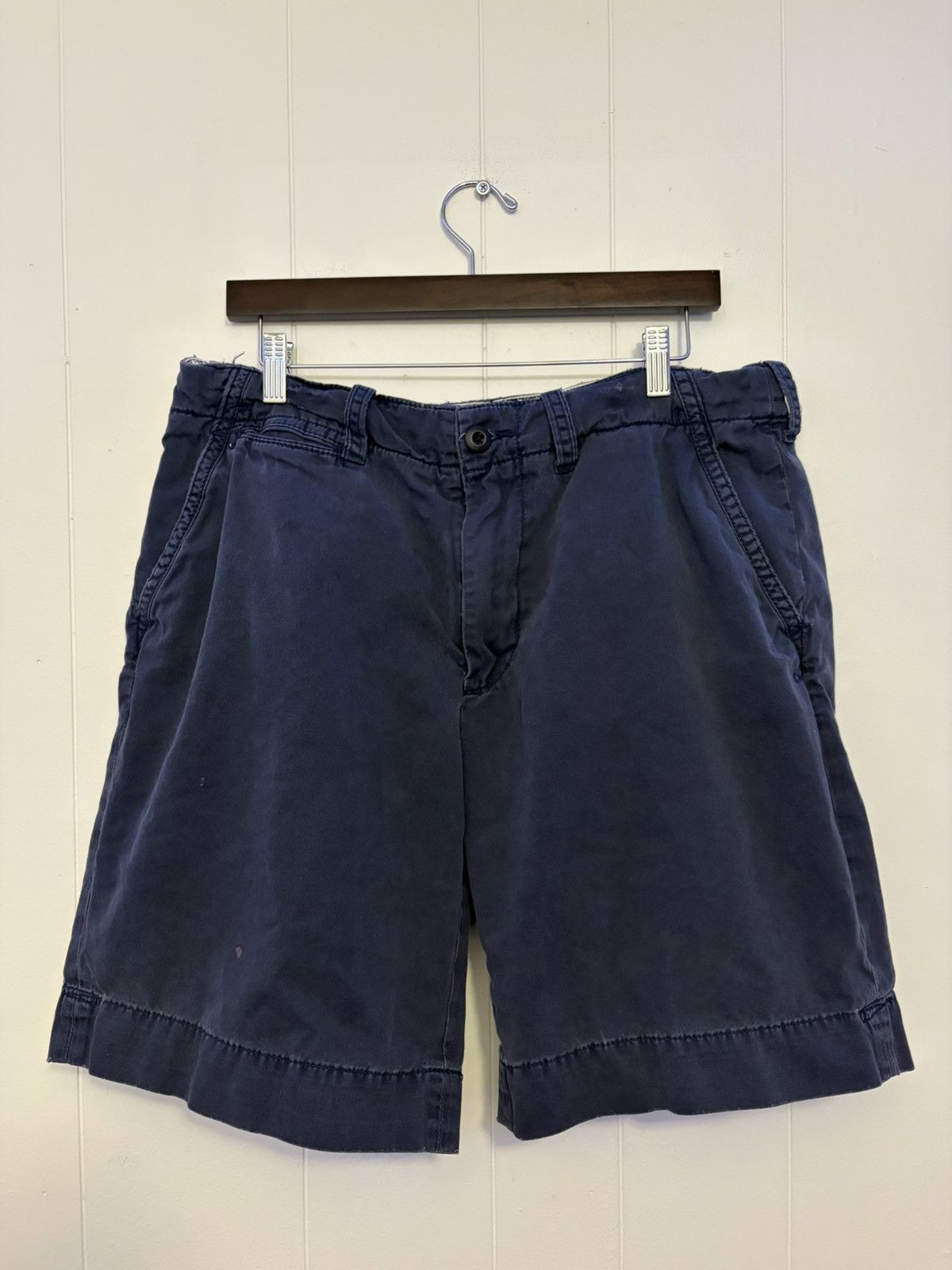 Polo Ralph Lauren Vintage Y2k Polo Ralph Lauren navy blue adjustable shorts Size US 35 - 1 Thumbnail