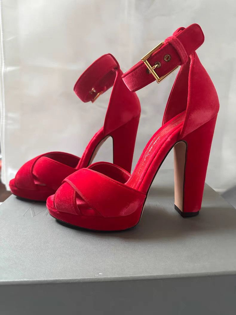 Alexander McQueen Alexander McQueen Sandals Heels。Q9 Size US 6 / IT 36 - 1 Thumbnail