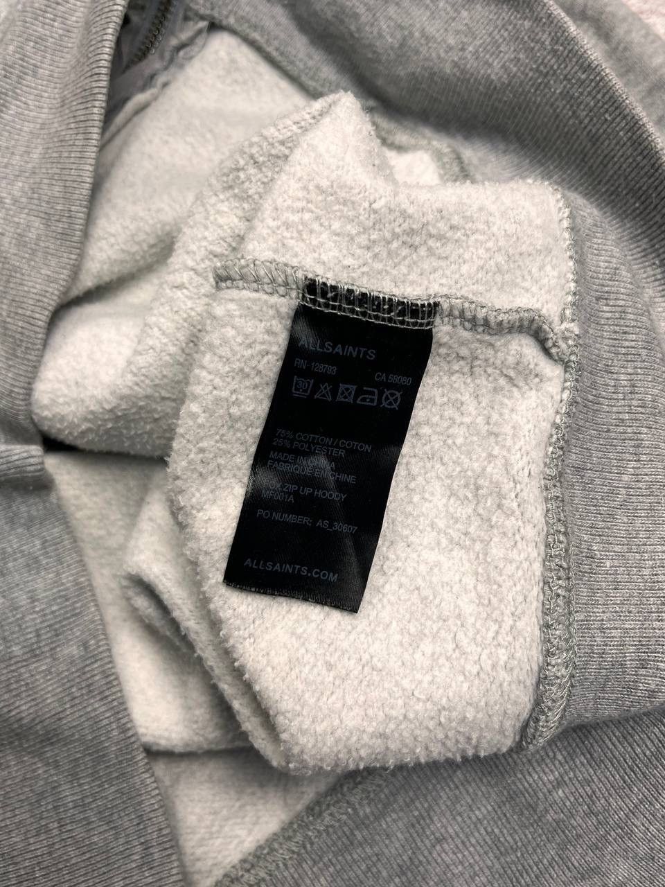 Allsaints Vintage Allsaints Cotton Archival Zip Hoodie M Size US M / EU 48-50 / 2 - 6 Thumbnail