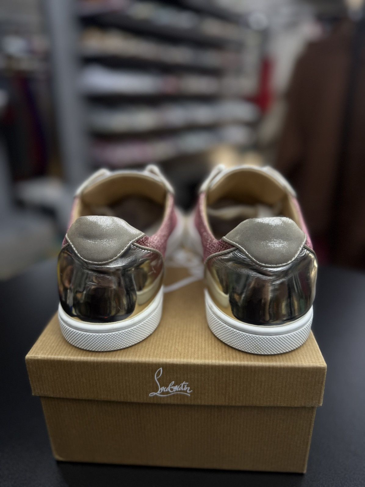 Christian Louboutin Christian Louboutin Pink Low Top Women’s Shoes 39EU/9US Size US 9 / IT 39 - 14 Thumbnail