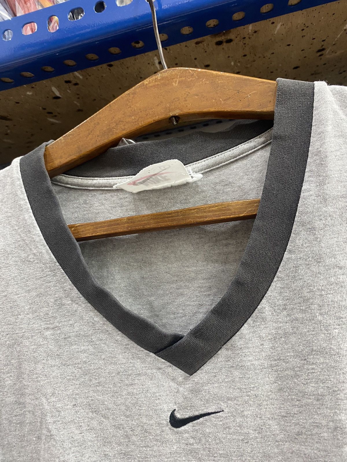 Vintage VINTAGE NIKE V NECK RINGER Size US M / EU 48-50 / 2 - 10 Thumbnail