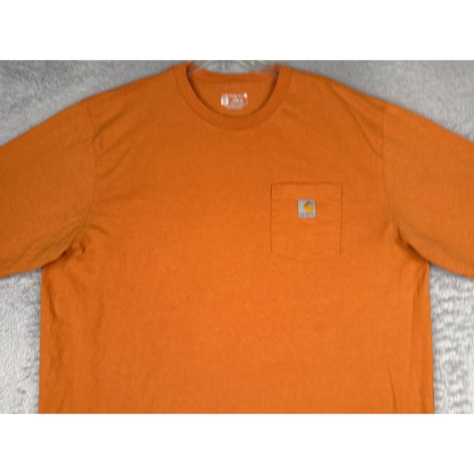Carhartt Carhartt Shirt Mens 2XLT Orange Crew Neck Short Sleeve Pocket Tagless Workwear Size US XXL / EU 58 / 5 - 4 Thumbnail