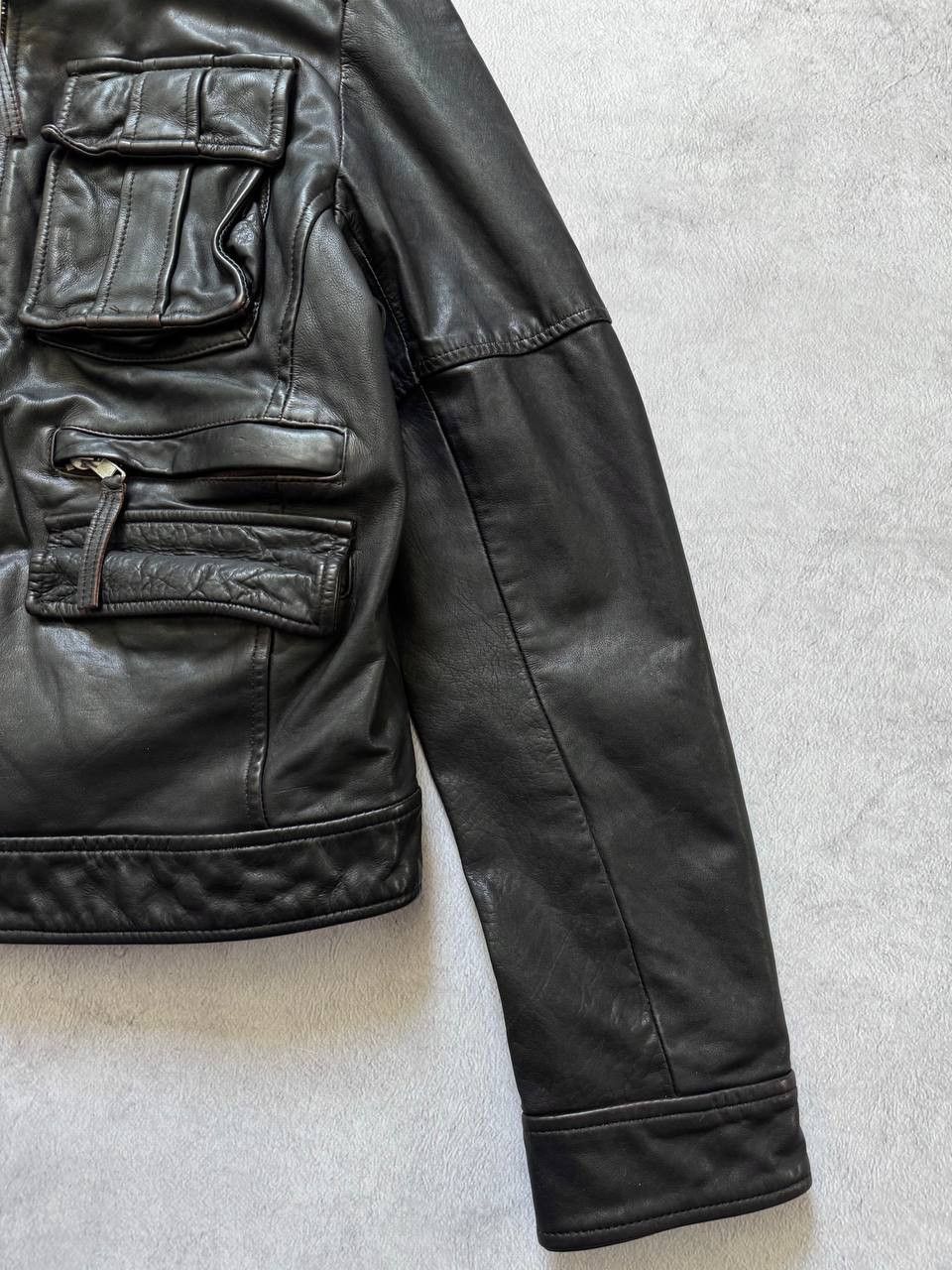 Vintage Mission Cropped Leather Bomber Dolce Gabbana vibe Size US M / EU 48-50 / 2 - 7 Thumbnail