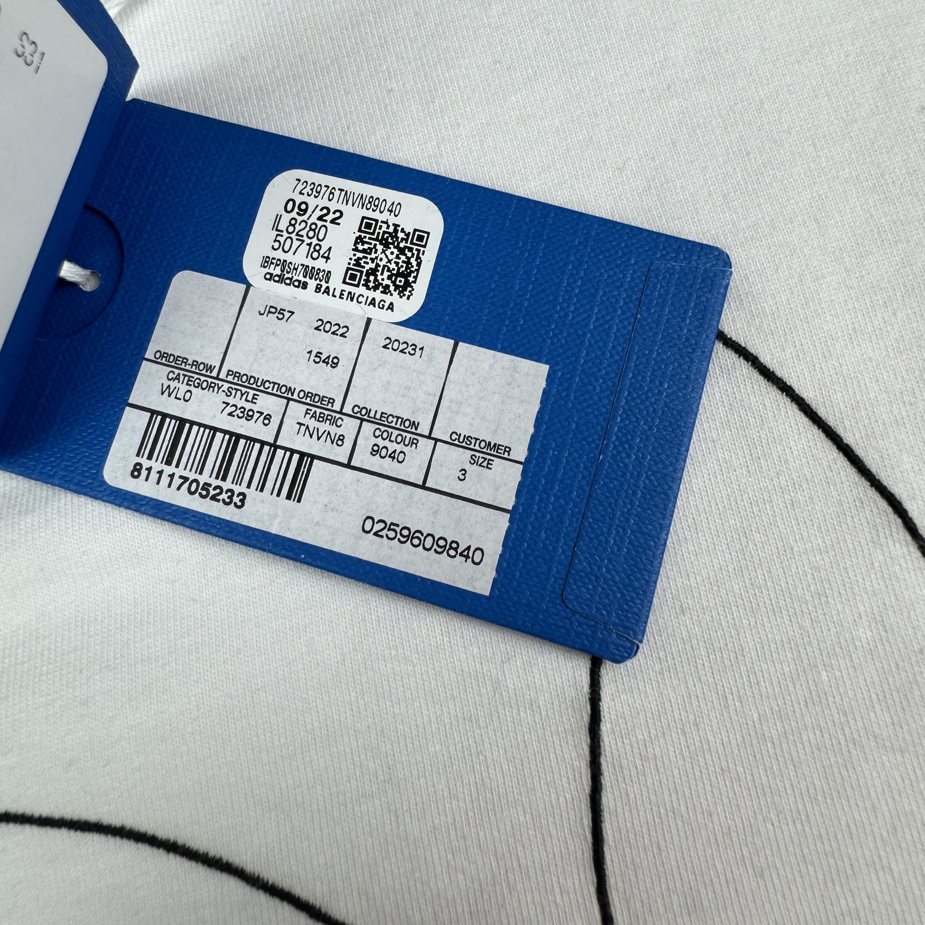 Adidas × Balenciaga BALENCIAGA x ADIDAS Logo Oversized T-Shirt Size US L / EU 52-54 / 3 - 7 Thumbnail