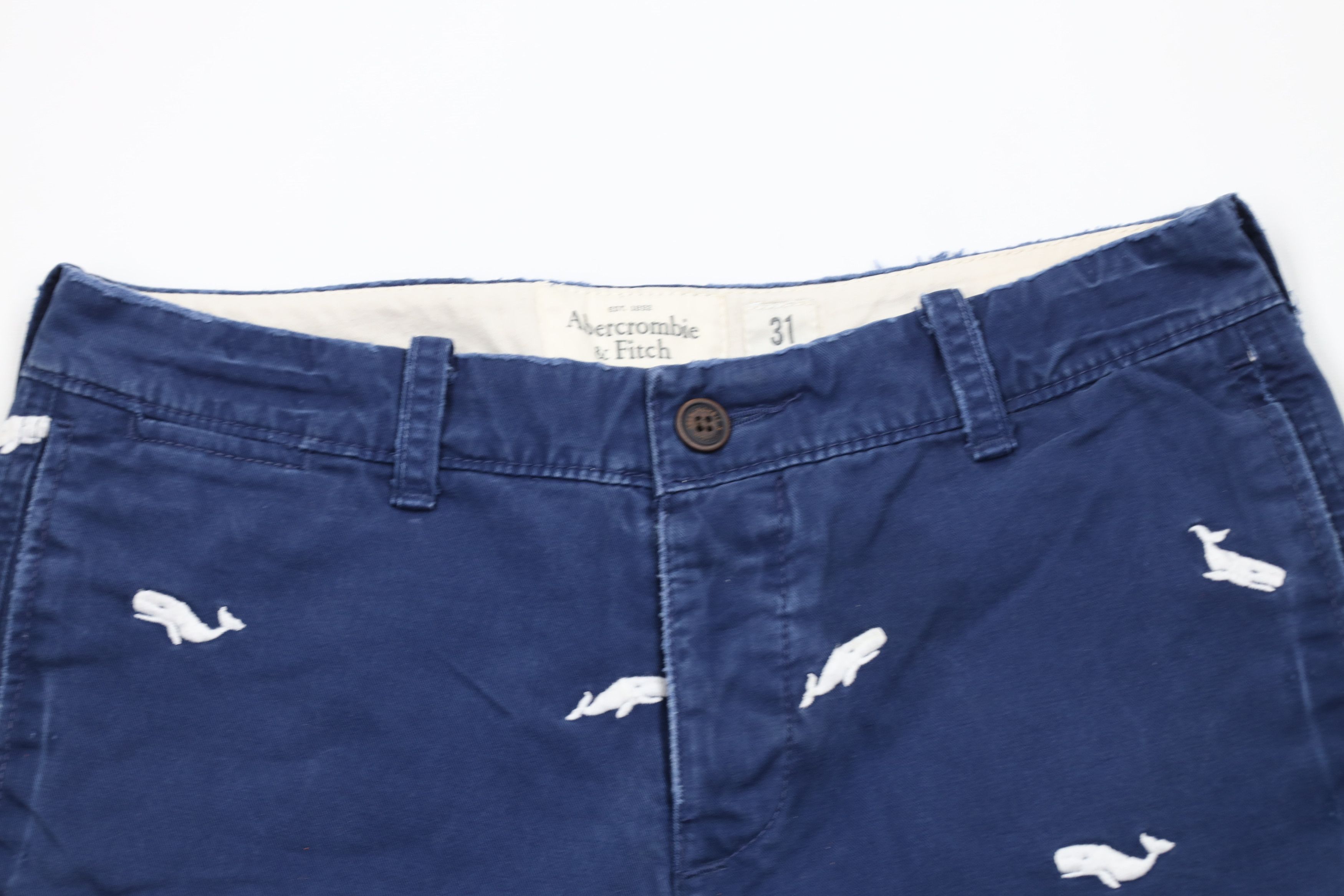 Abercrombie & Fitch × Vintage Vintage Y2K Abercrombie & Fitch Button Fly Above Knee Shorts Size US 31 - 2 Thumbnail