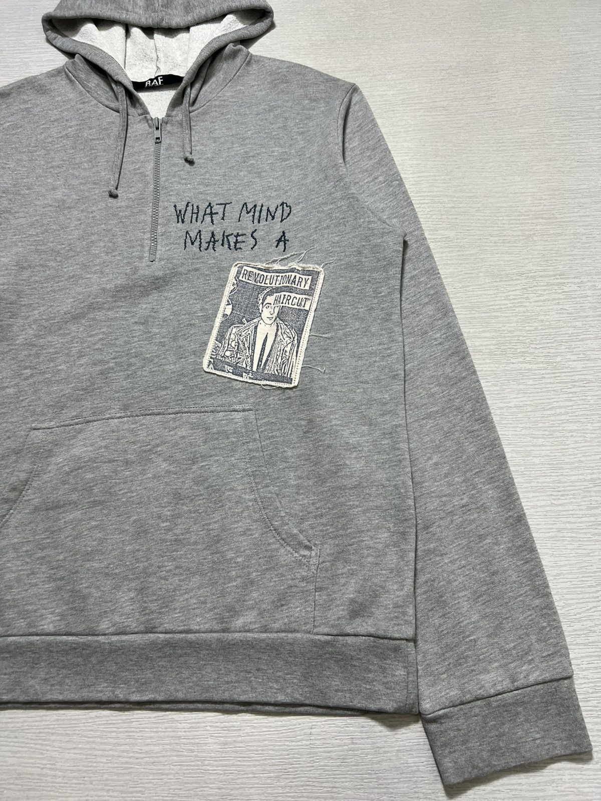 Raf by Raf Simons Raf by Raf Simons - Patchwork Half Zip Hoodie Size US XL / EU 56 / 4 - 7 Thumbnail