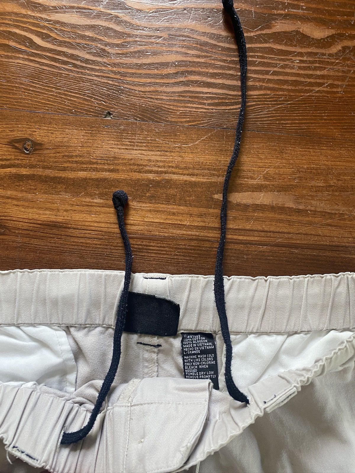 Ocean Pacific × Vintage Vintage 90’s Ocean Pacific Khaki Wide Leg Cargo Shorts Size US 36 / EU 52 - 13 Thumbnail