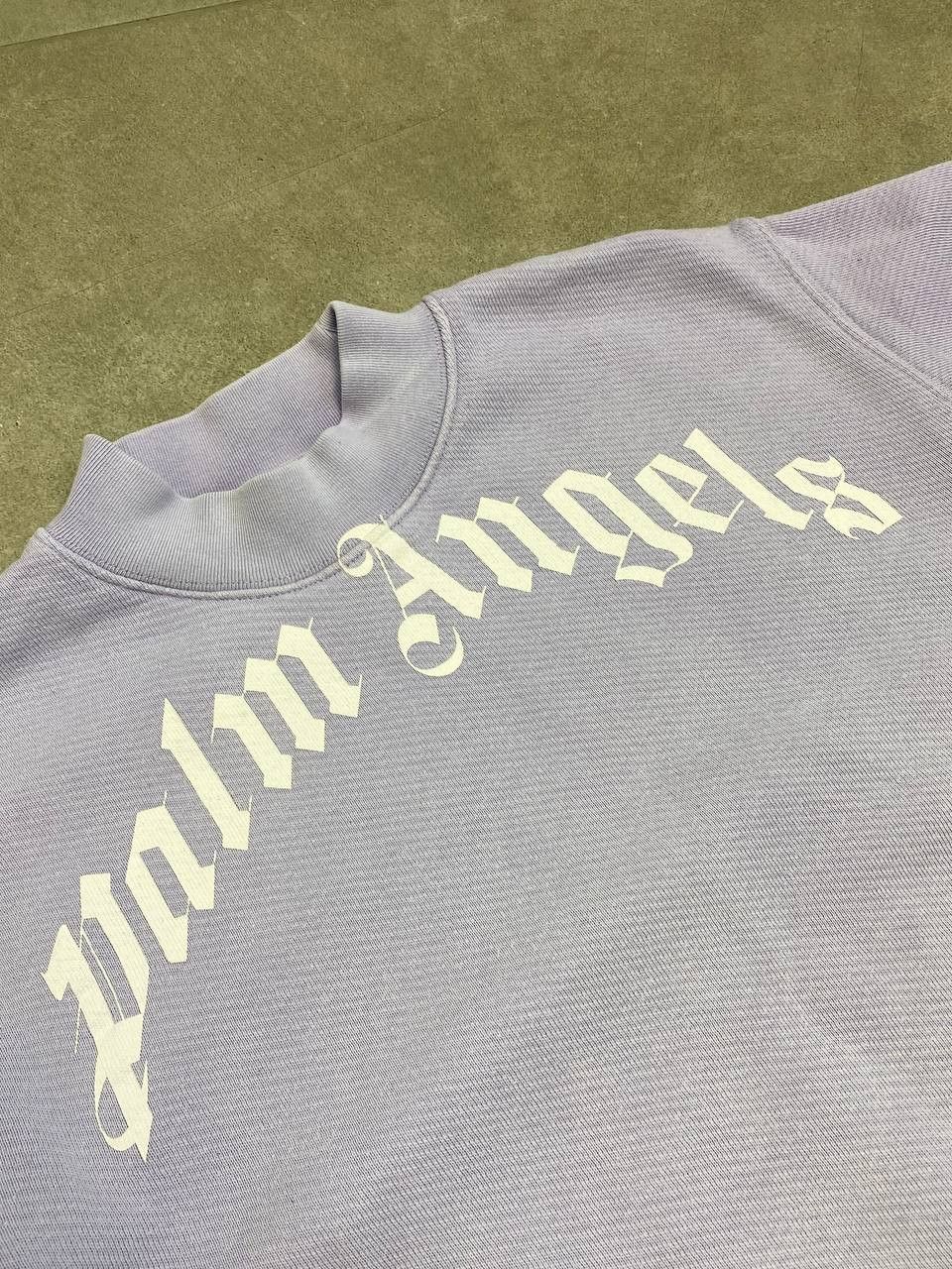 Palm Angels Palm Angels Curved Big Logo Purple Sweatshirt Size L / US 10 / IT 46 - 9 Thumbnail