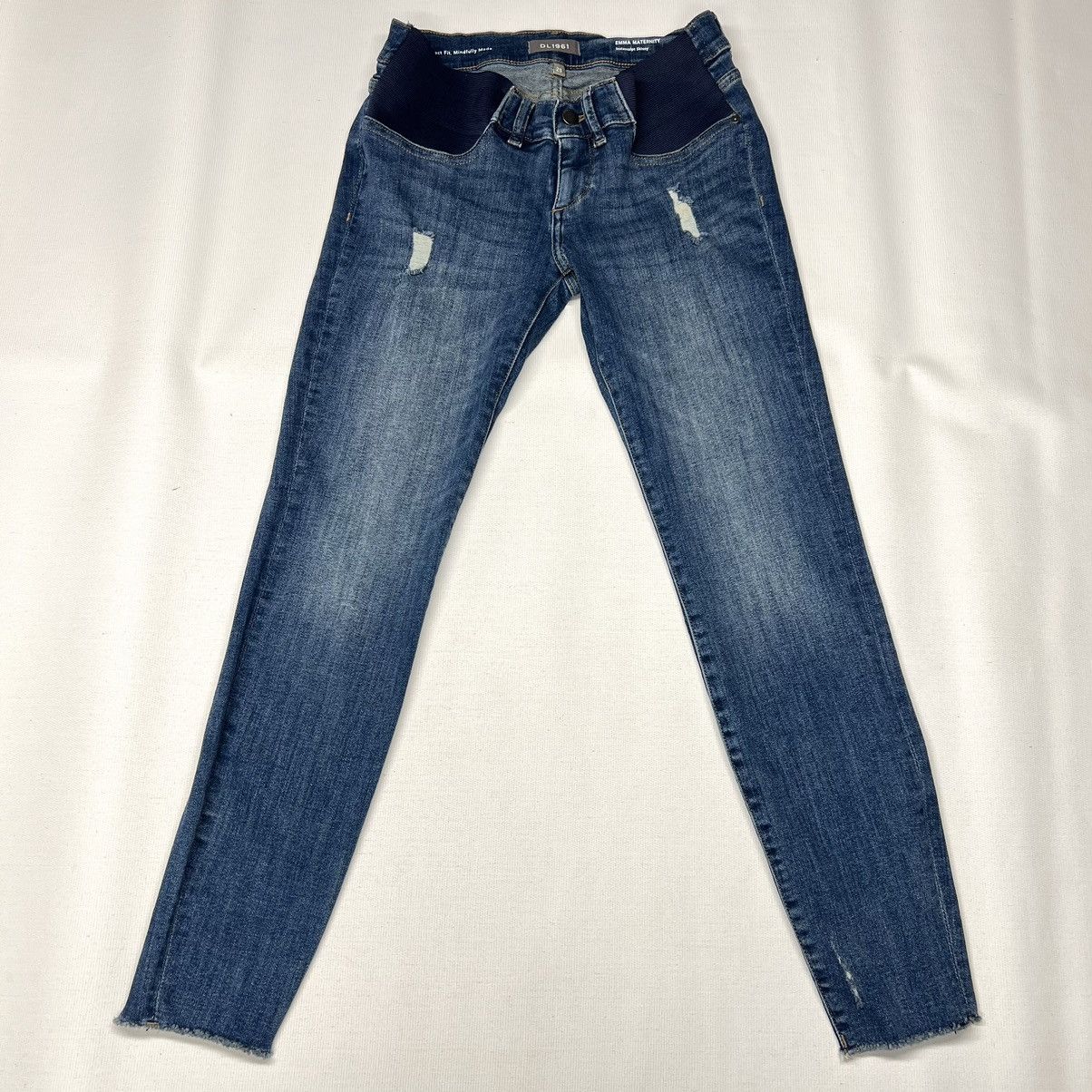 DL1961 DL1961 Jeans Emma Maternity Instasculpt Skinny Distressed Size 25" / US 0 / IT 36 - 1 Thumbnail