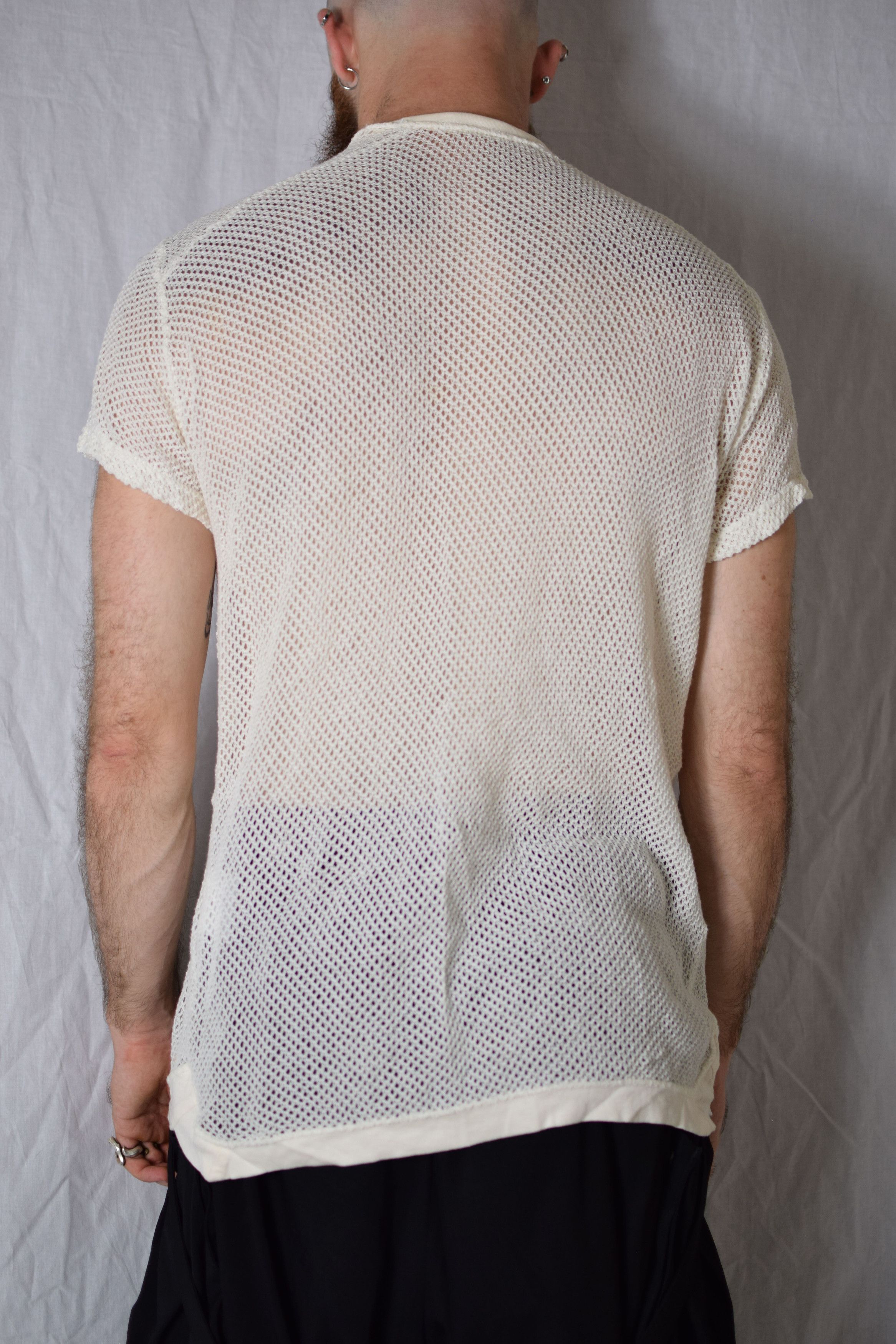 Julius Julius SS15 Prism White Mesh Top - 497CUM66 Size US M / EU 48-50 / 2 - 6 Thumbnail