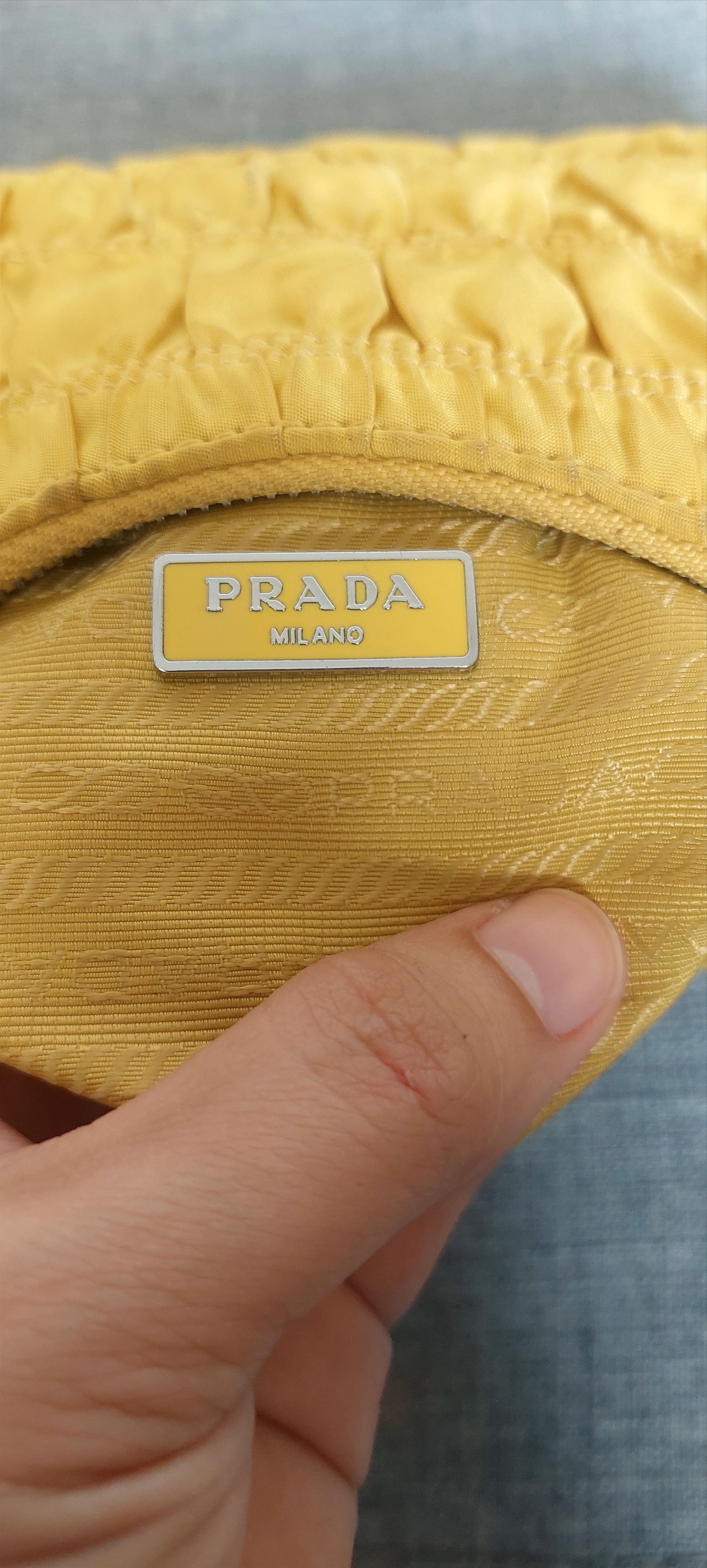 Prada Prada Tessuto Mini Yellow Size ONE SIZE - 6 Thumbnail