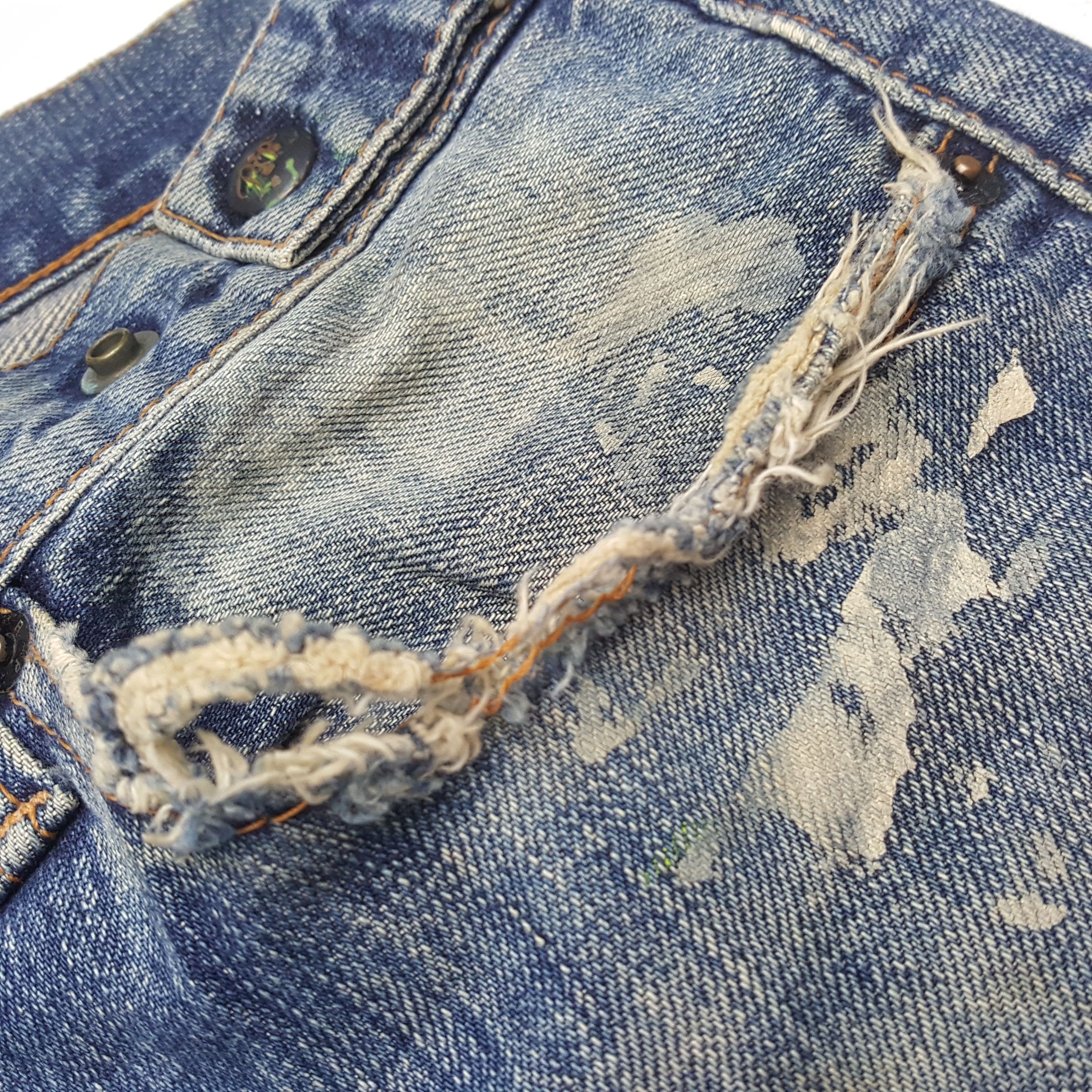 Prps Vintage Prps Japanese Brand Distressed Denim Jeans RR9 Size US 35 - 12 Thumbnail