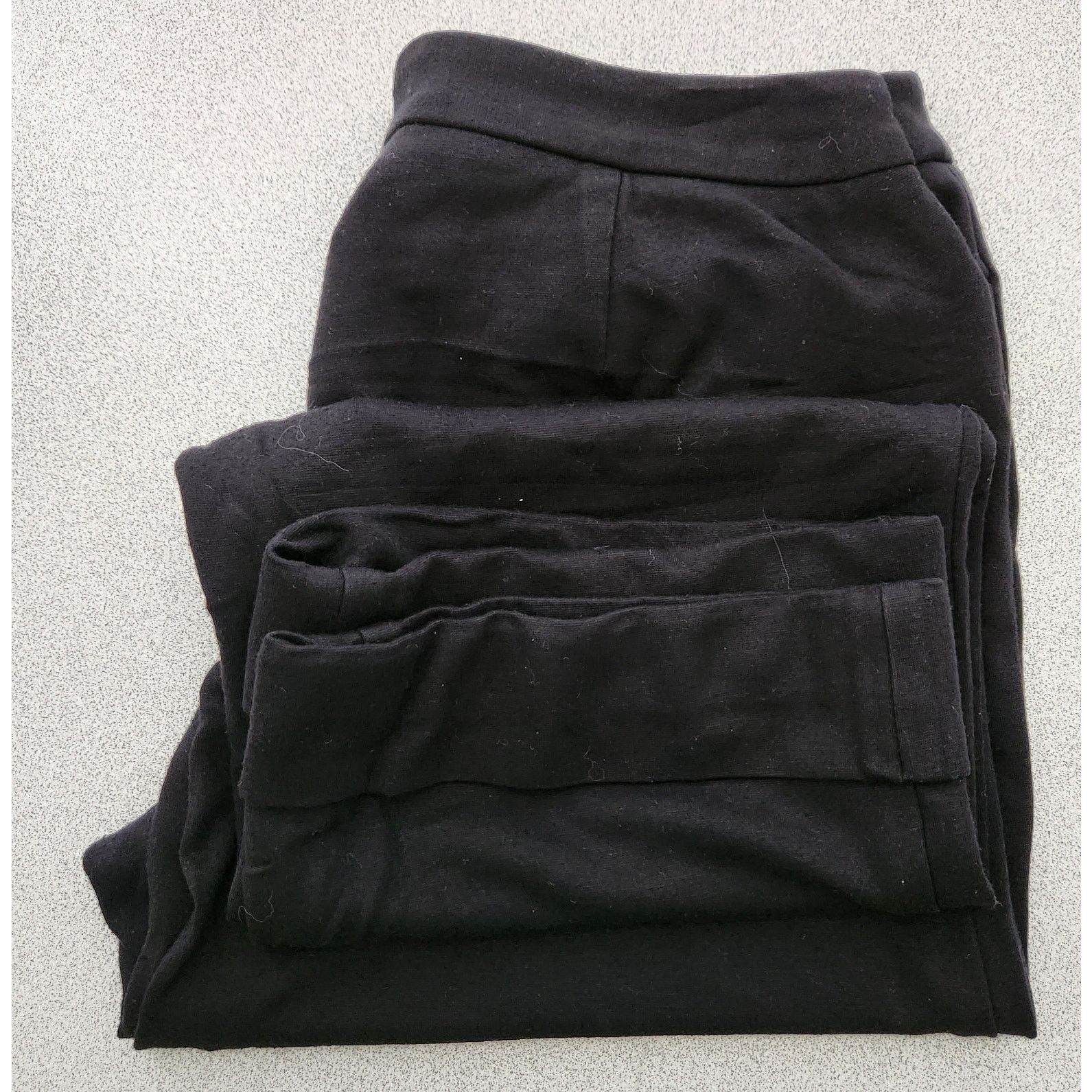 Other Chico's Black Flat Front Cropped Pants .5 XS Slashed Pockets Size 30" / US 8 / IT 44 - 6 Thumbnail
