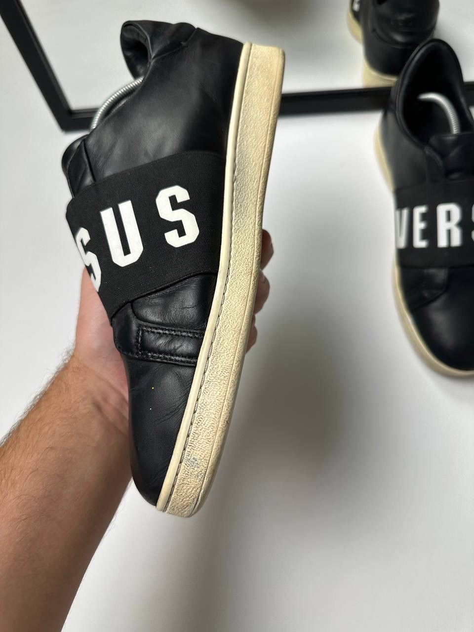 Versus Versace Versus Versace Low Top Black Leather Shoes Size US 9 / EU 42 - 5 Thumbnail