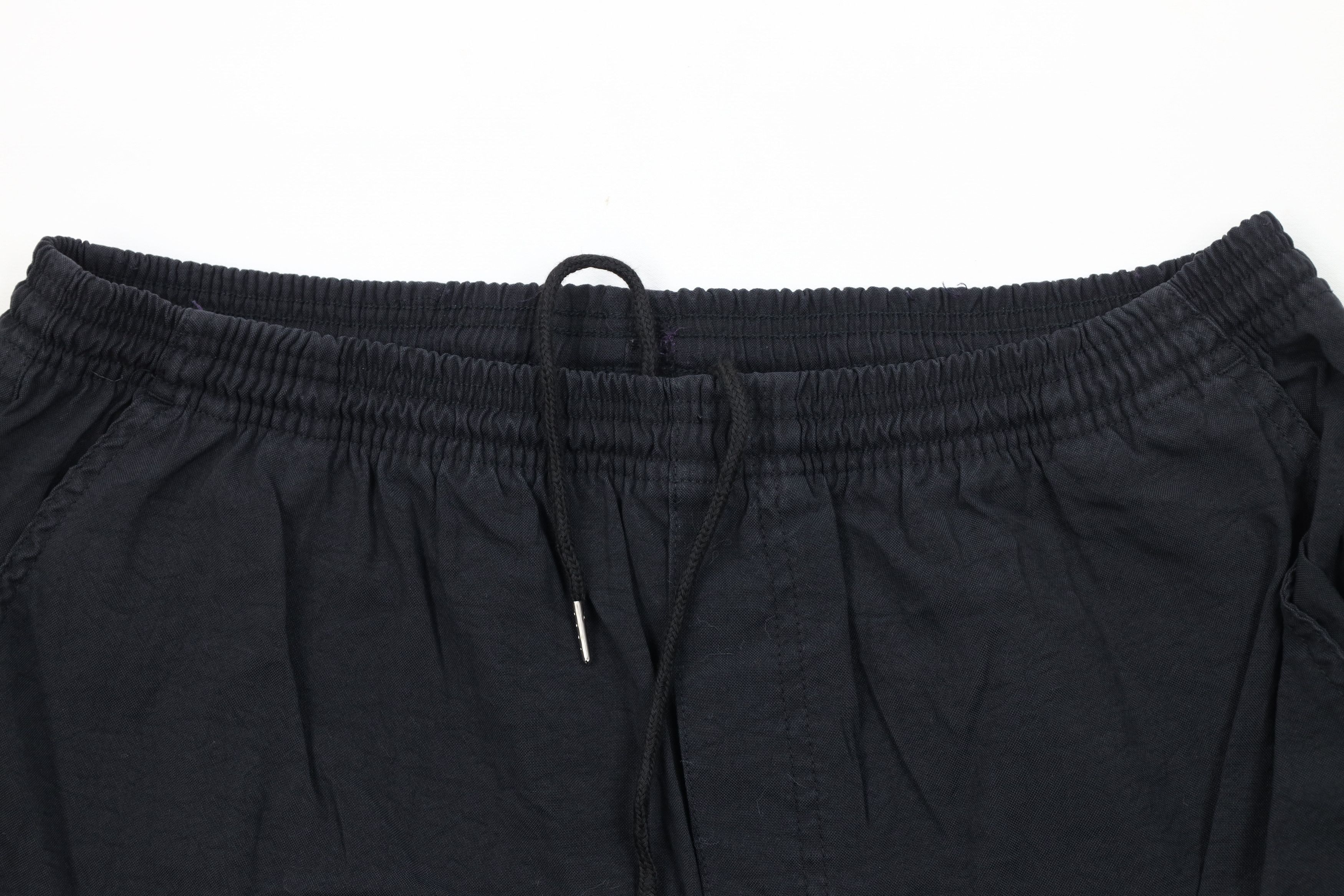 Adidas Vintage 90s Adidas Striped Cargo Shorts Black Polyester Size US 36 / EU 52 - 2 Thumbnail