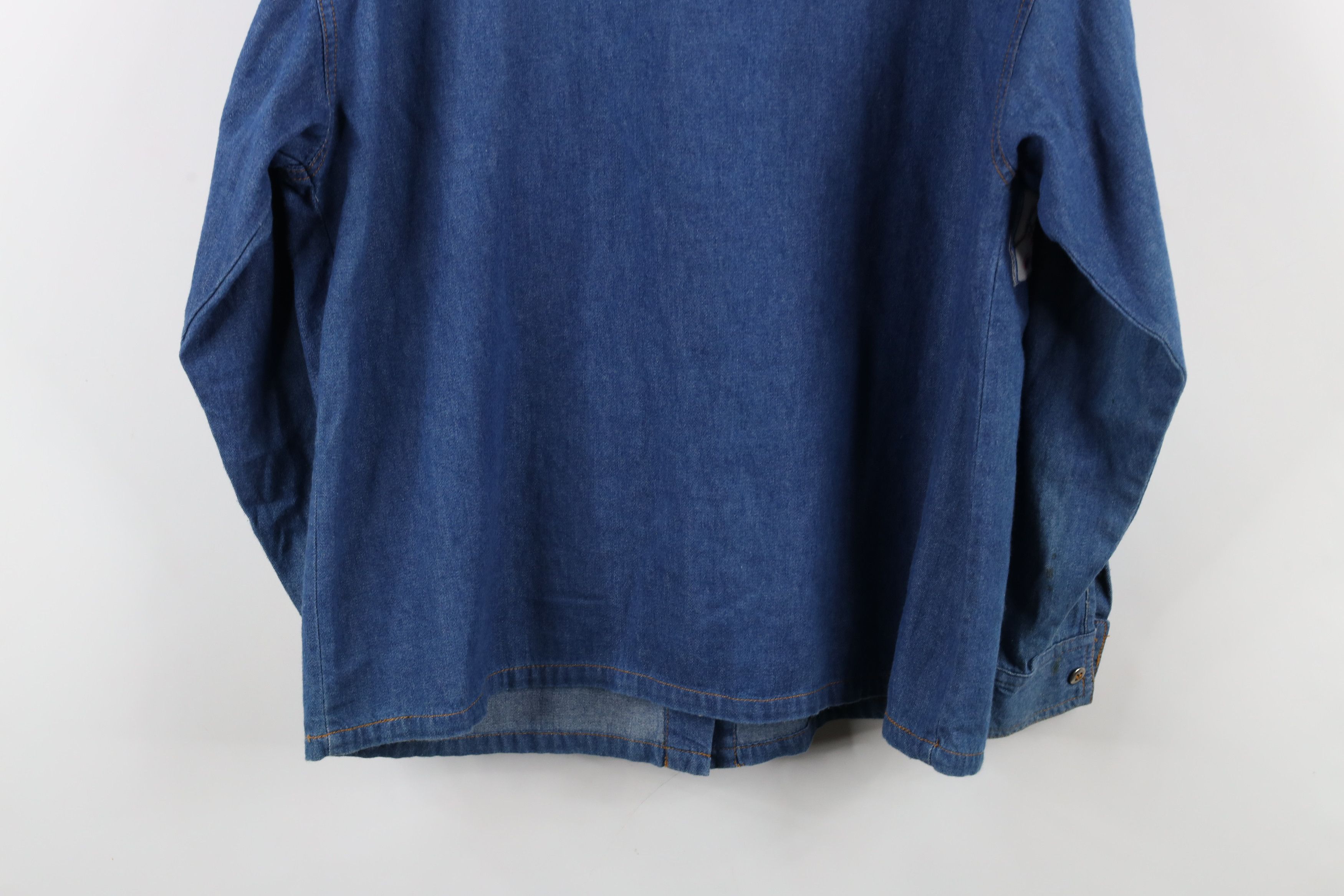 Vintage Vintage 90s Streetwear Teddy Bear Denim Jean Button Shirt Size M / US 6-8 / IT 42-44 - 15 Thumbnail