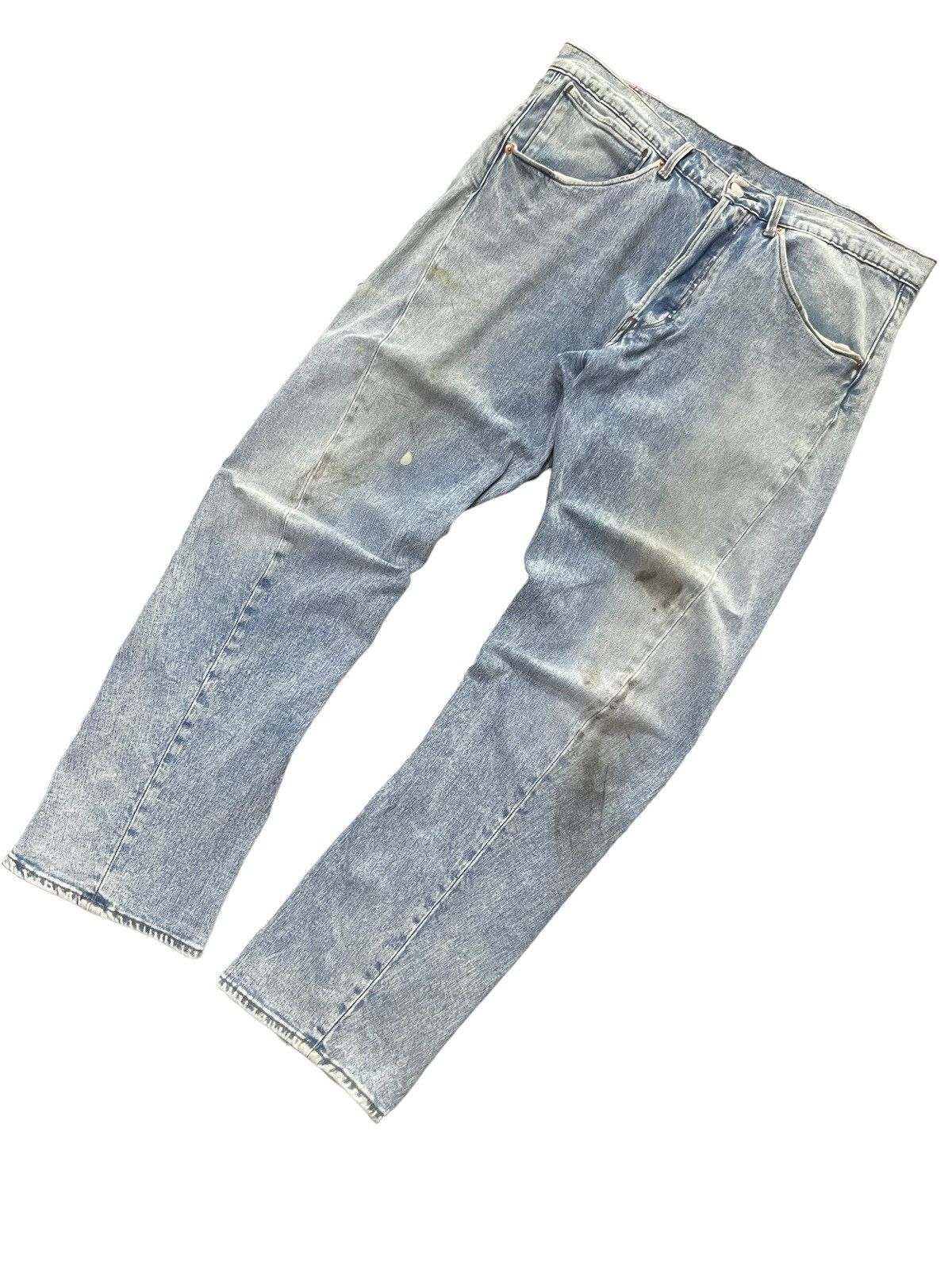 Edwin × Levi's × Vintage Y2k vintage LEVIS engineered curved Leg dirty denim pants Size US 34 / EU 50 - 3 Thumbnail