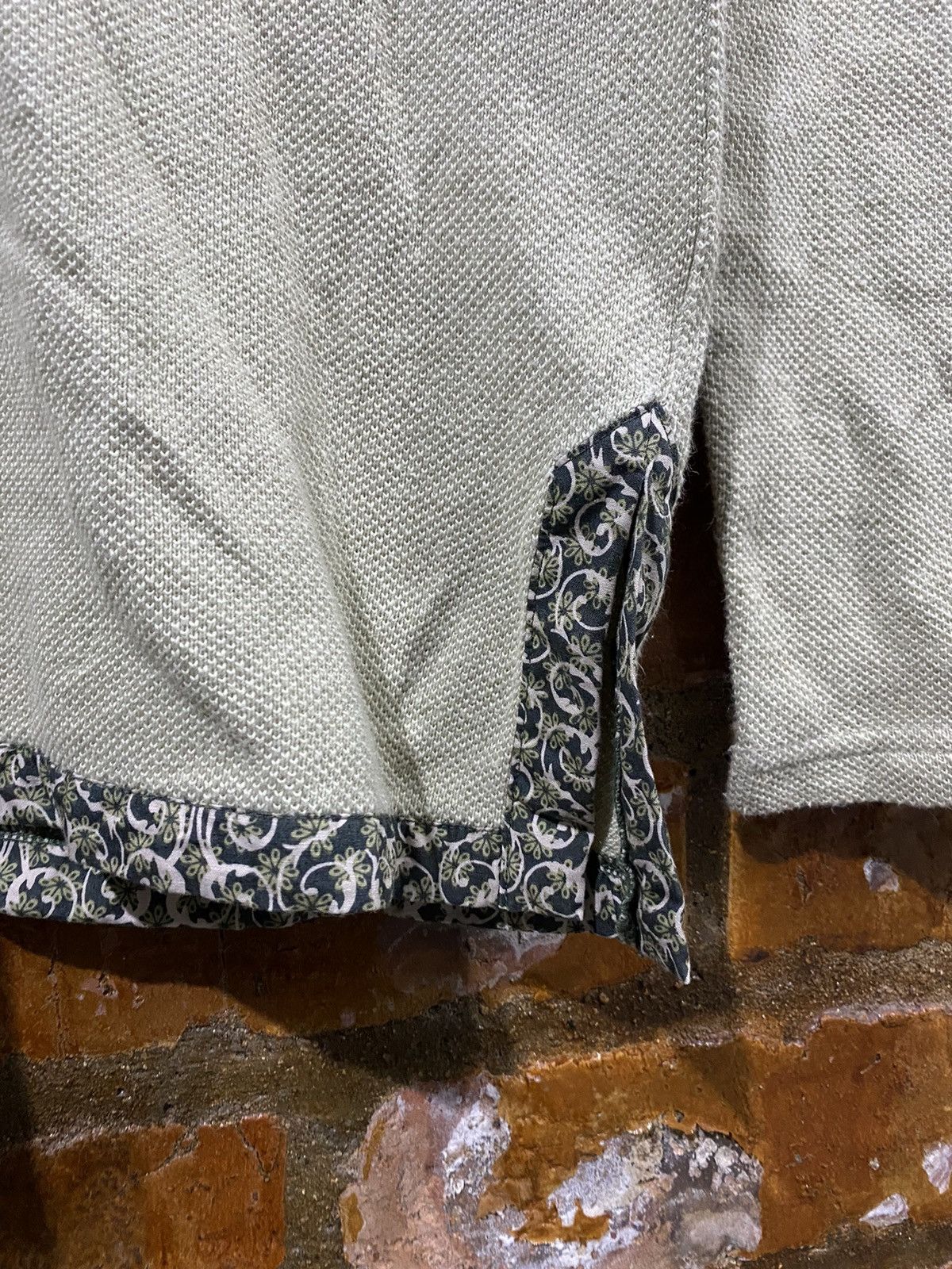 Japanese Brand × Katharine Hamnett London × PHENOMENON 2000s Hamnett floral hem wafer shirt Size US M / EU 48-50 / 2 - 6 Thumbnail