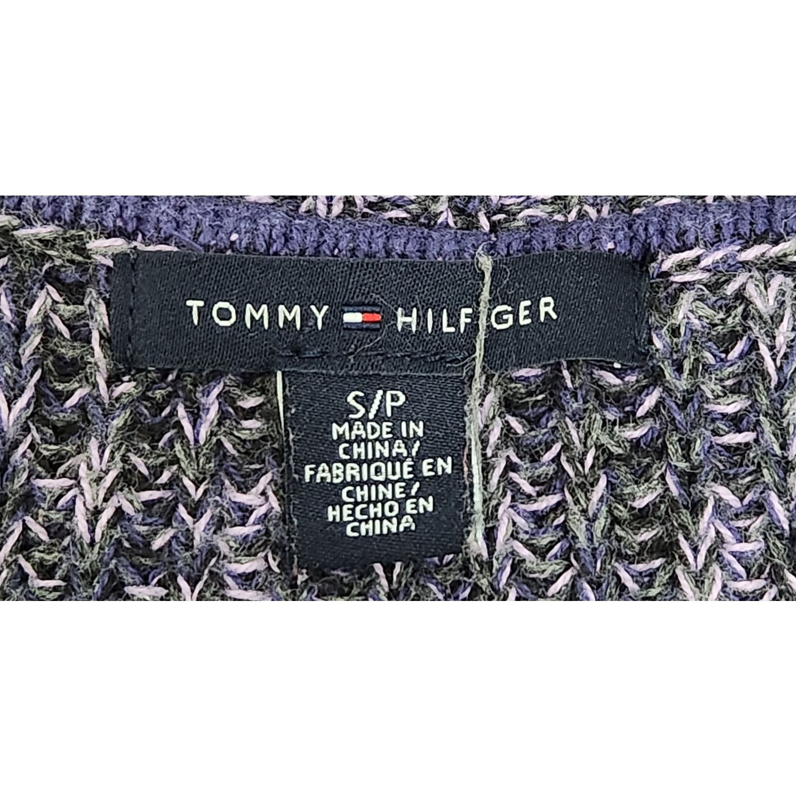 Tommy Hilfiger Tommy Hilfiger Purple Marled Cable Knit Cardigan Sweater S Size S / US 4 / IT 40 - 3 Thumbnail