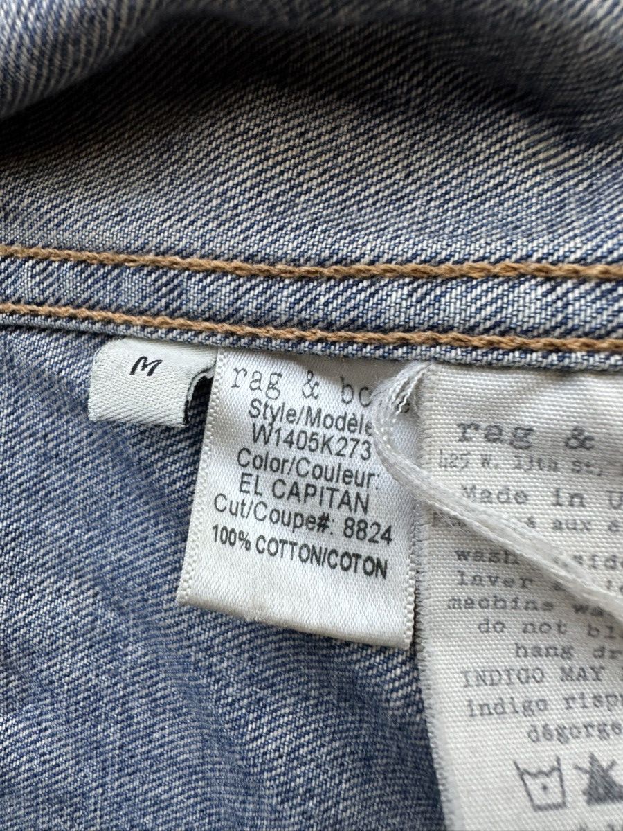 Rag & Bone Rag & Bone/JEAN “El Capitan” Distressed Denim Vest – Size M Size M / US 6-8 / IT 42-44 - 3 Thumbnail