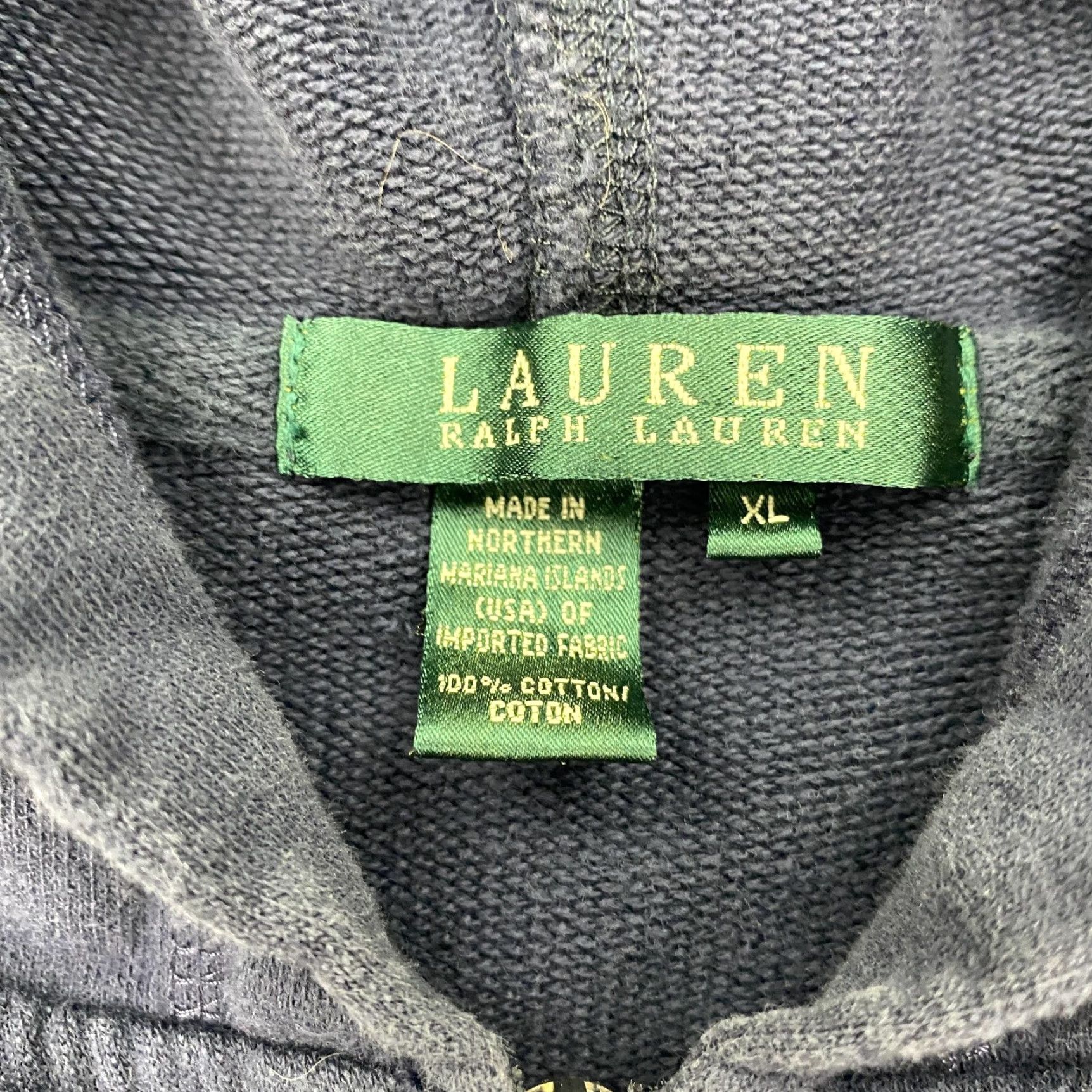 Ralph Lauren Lauren Ralph Lauren Hoodie Women XL Navy Full Zip Hooded Sweatshirt Womens Size XL / US 12-14 / IT 48-50 - 5 Thumbnail