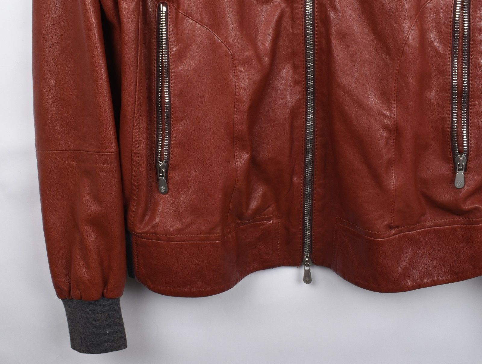 Brunello Cucinelli Brunello Cucinelli Men Jacket Leather Bomber Size L, S1891 Size US L / EU 52-54 / 3 - 8 Thumbnail