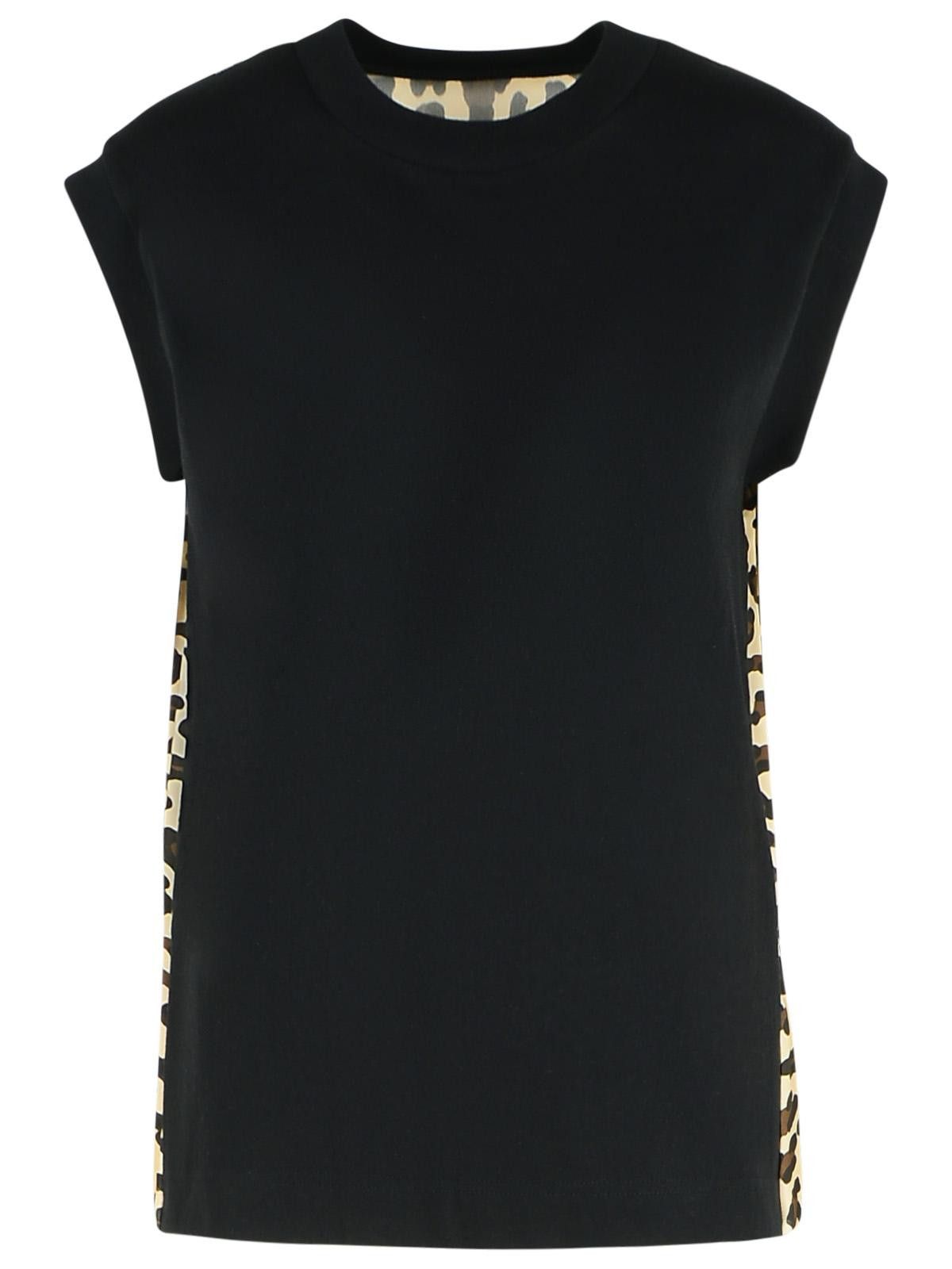 Sacai SACAI Black Cotton Tank Top Size M / US 6-8 / IT 42-44 - 1 Thumbnail