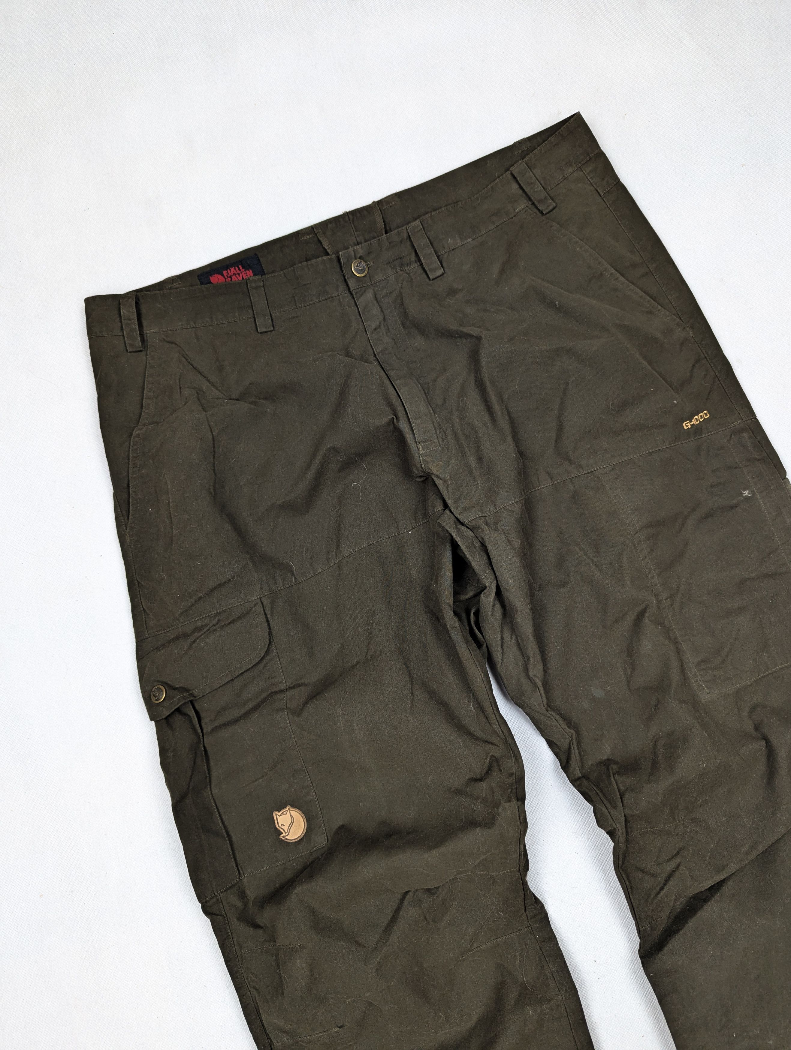 Fjallraven Fjallraven g-100 green cargo pants trousers 56 Size US 40 / EU 56 - 2 Thumbnail
