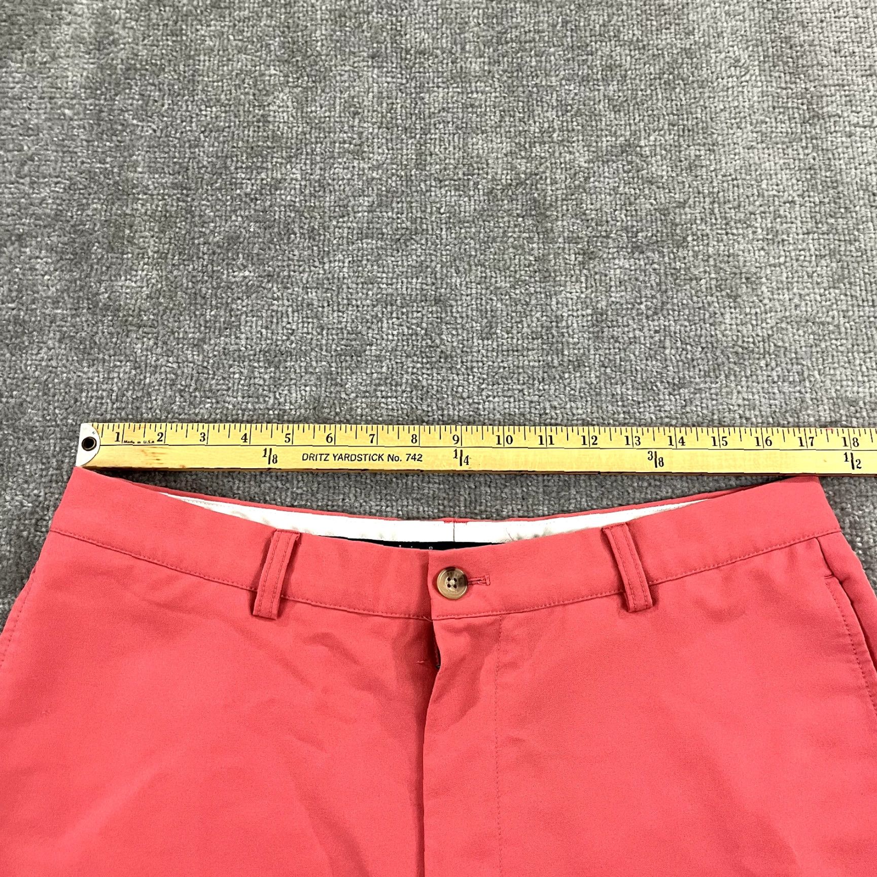 Vineyard Vines VINEYARD VINES Shorts Mens Regular Pink 34 9" Links Golf Performance Stretch Prep Casual Beach Outdoor Summer Size US 34 / EU 50 - 6 Thumbnail