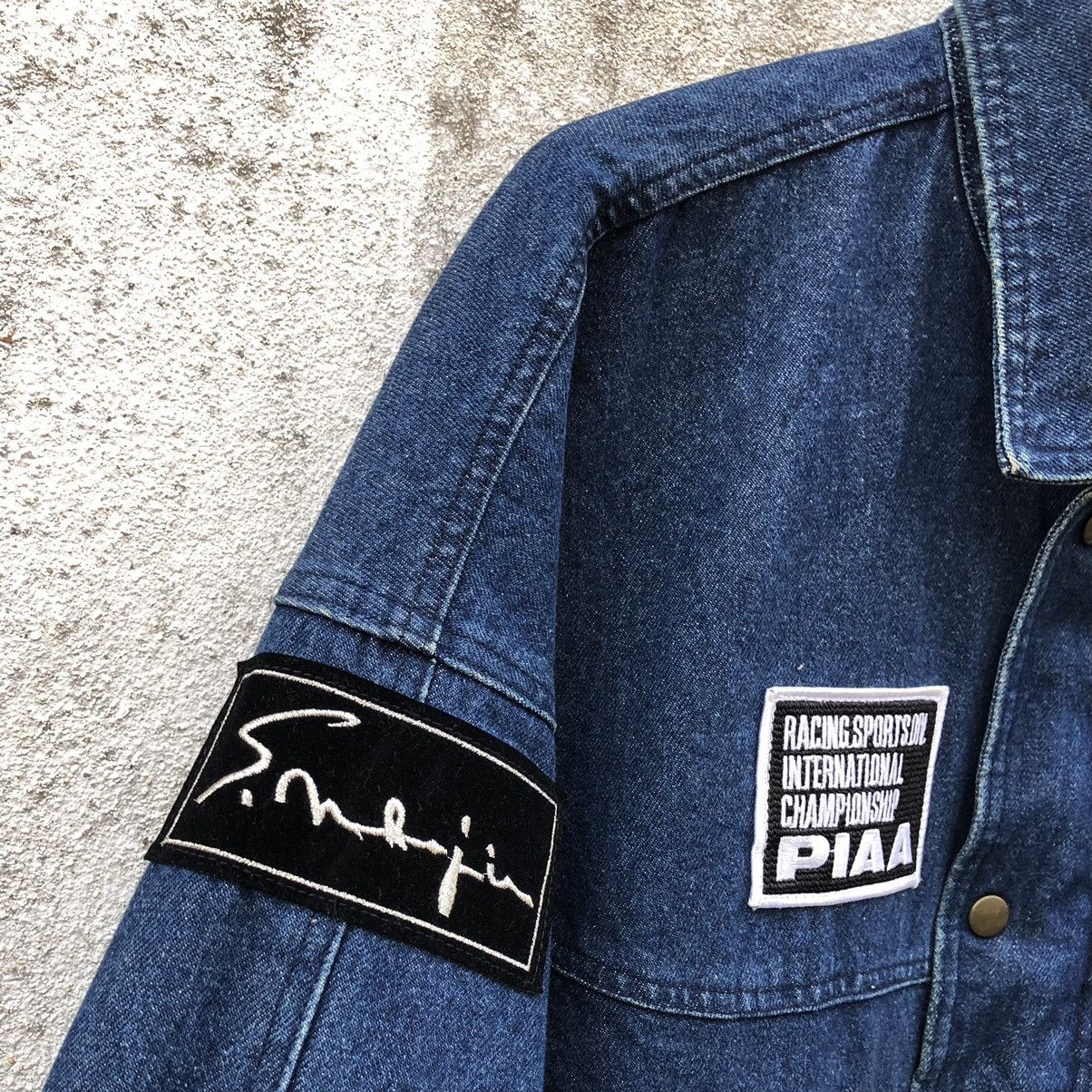 Sports Specialties Vintage PIAA RACING F-1 Denim Logo Jacket with Patch Size US XL / EU 56 / 4 - 8 Thumbnail