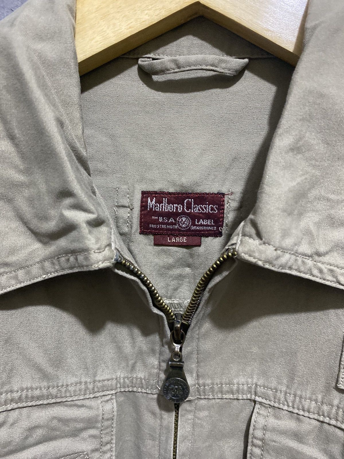 Marlboro classics zipper shirt military usa double pockets