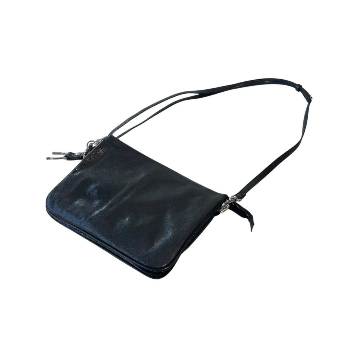 Yohji Yamamoto Yohji Yamamoto GRAIN GOAT SKIN 3 SEPARATED SACOCHE Size ONE SIZE - 2 Thumbnail